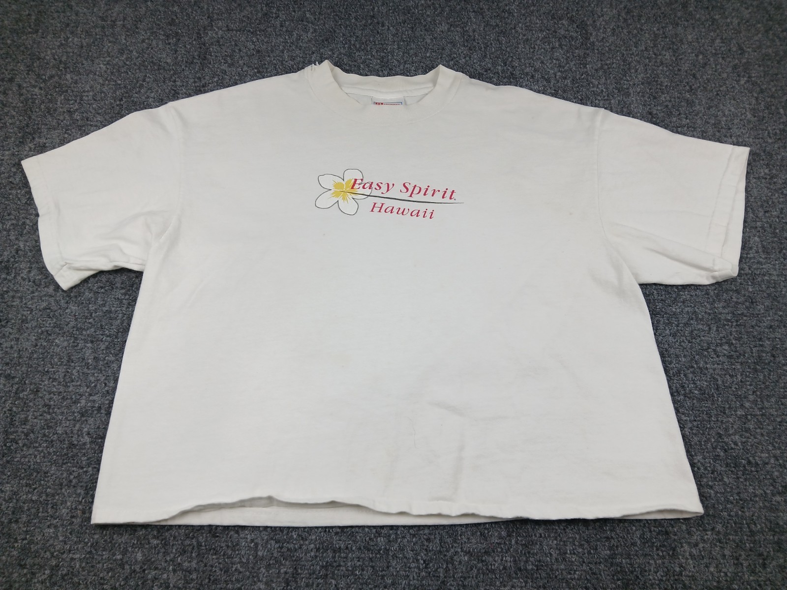 Vintage 90s Hawaii Flpwer Free Spirit White T Shirt Adult Size Large