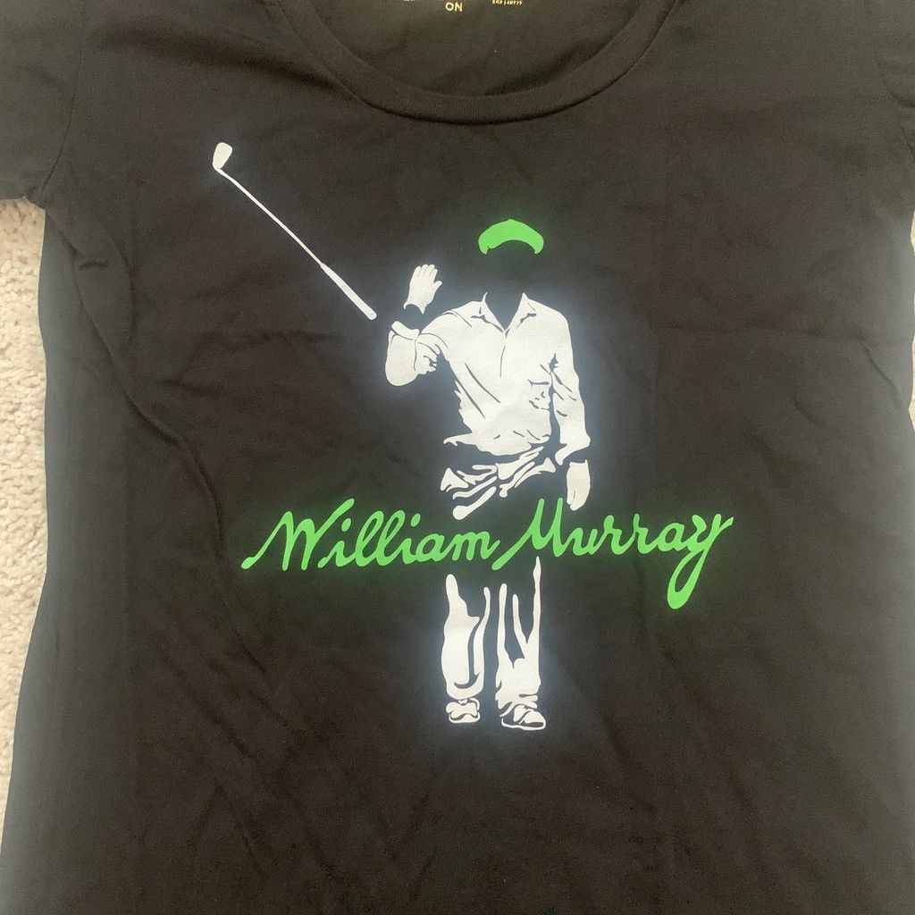 William Bill Murray Golf Chive Tees Shirt Womens S Black Caddyshack Murray Bros