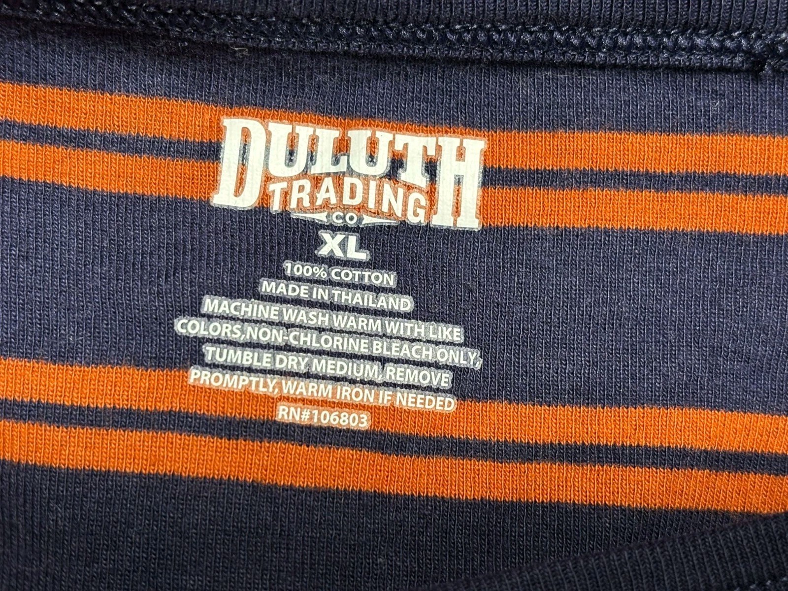 Duluth Trading Co. Longtail T Long Sleeve CrewNeck T-Shirt Womens Sz XL Striped