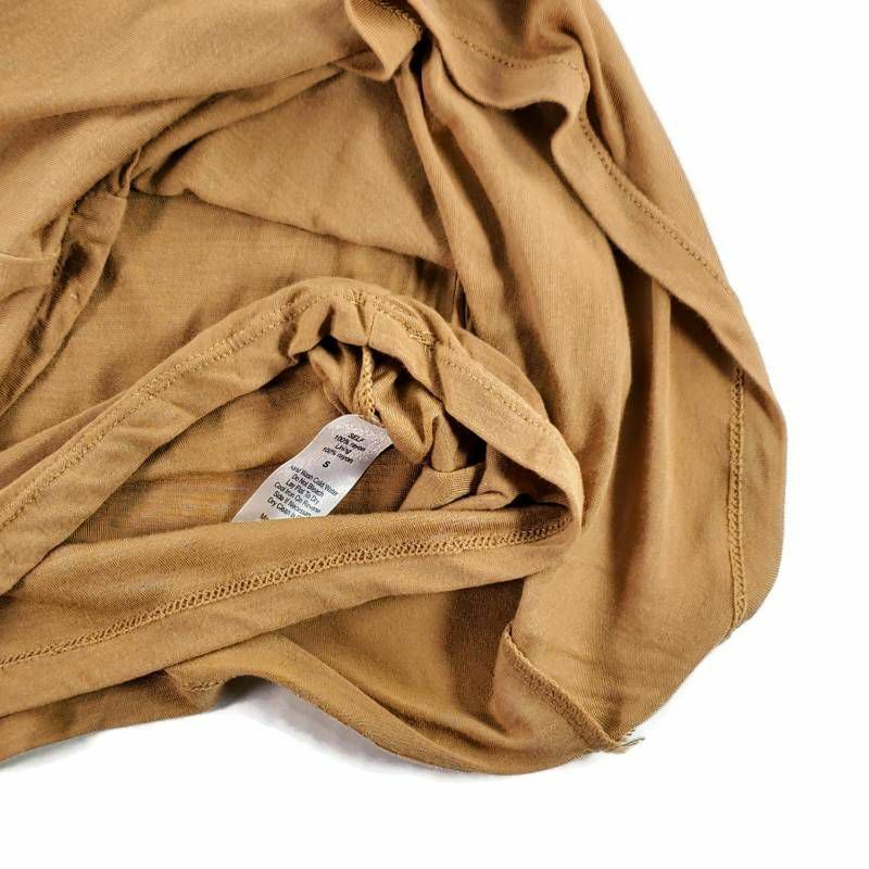 Scarlet Skye Womens Tank Top Brown Sleeveless Scoop Neck Pleated Sequin S New