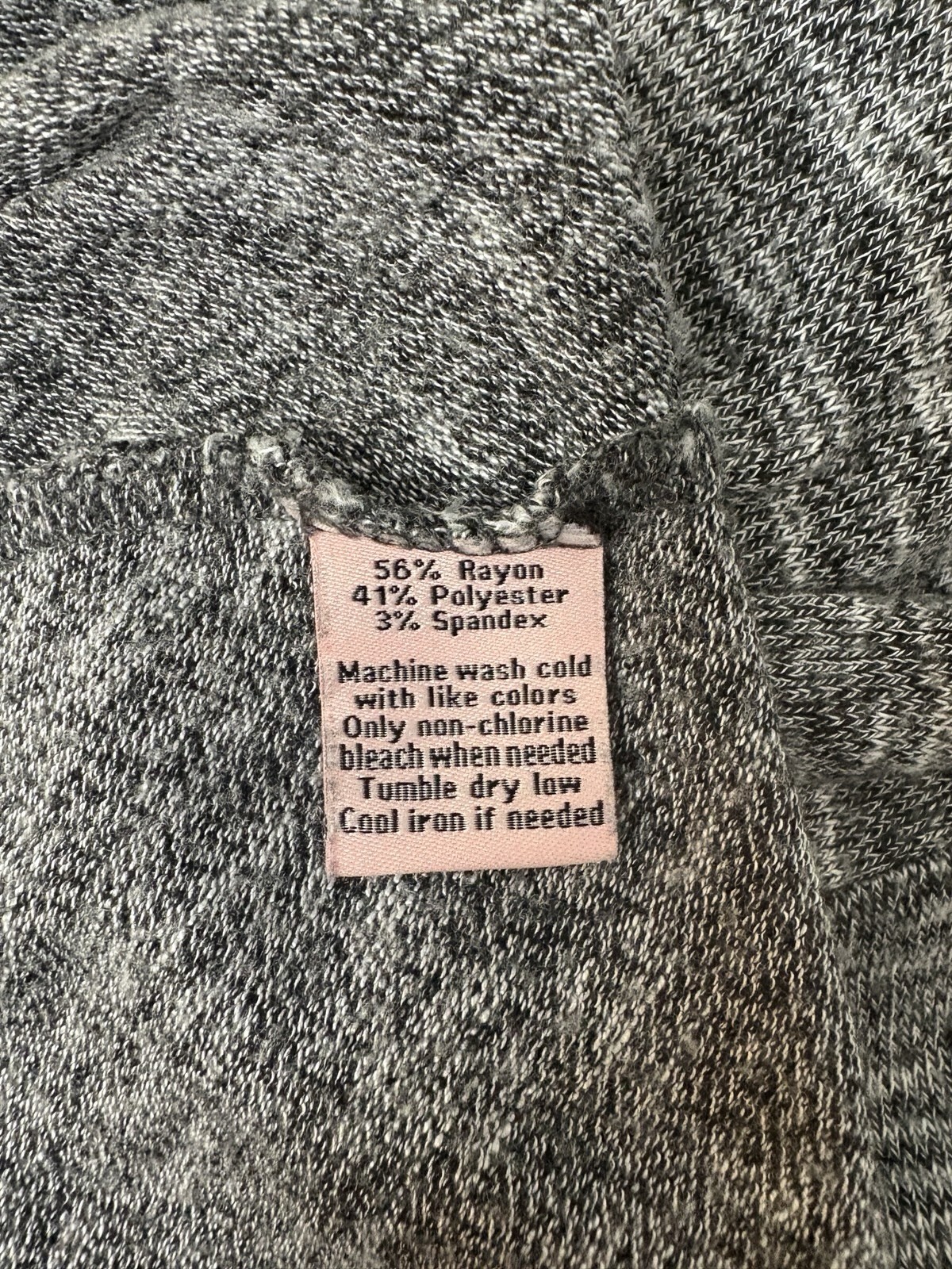 Juicy Couture Y2K Aesthetic Short Sleeve Gray Top Sharkbite Hem Large