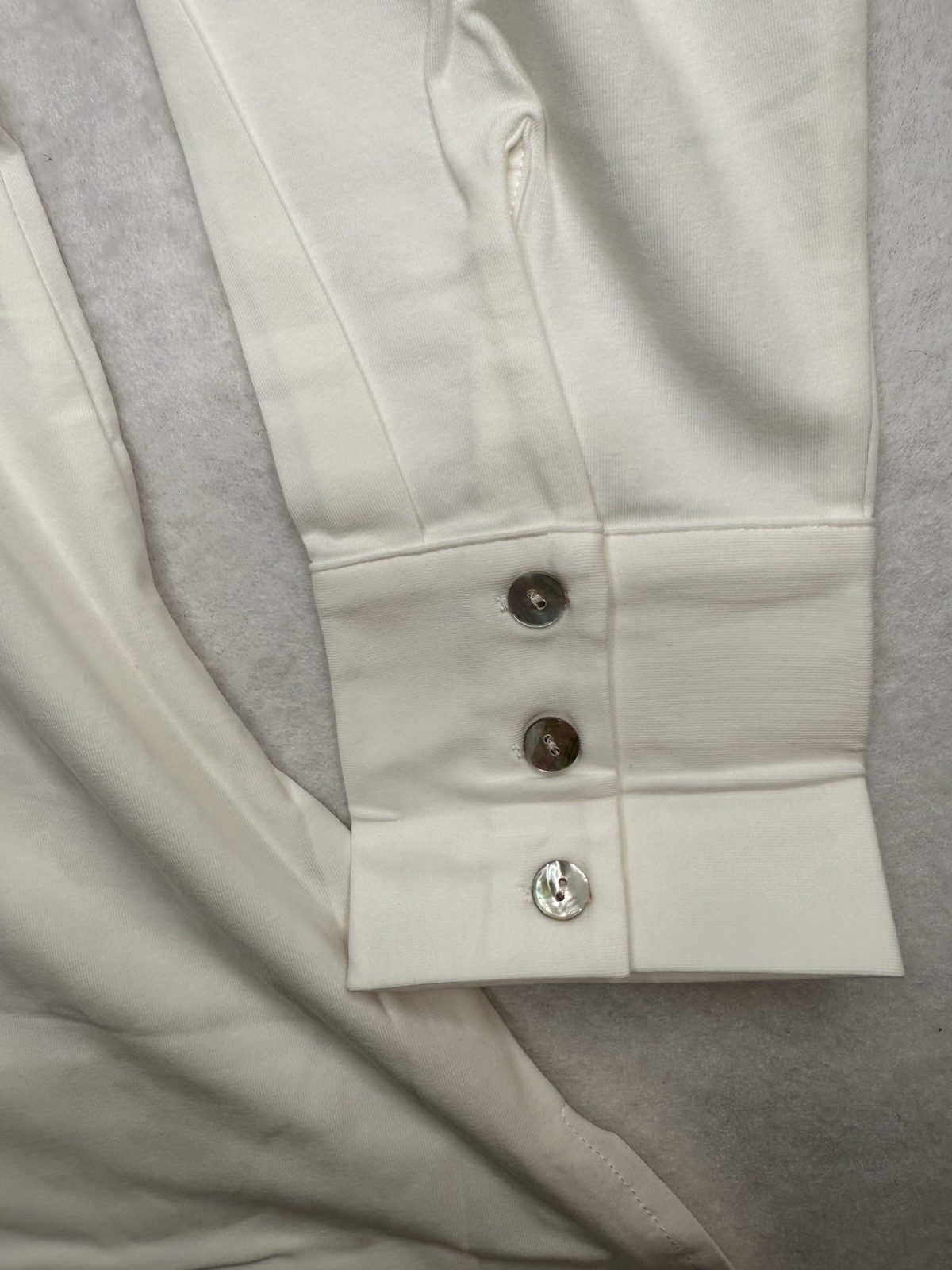 Wynne Layers Top Women’s large Button Up Shirt Career Minimalist Stretch NEW$70