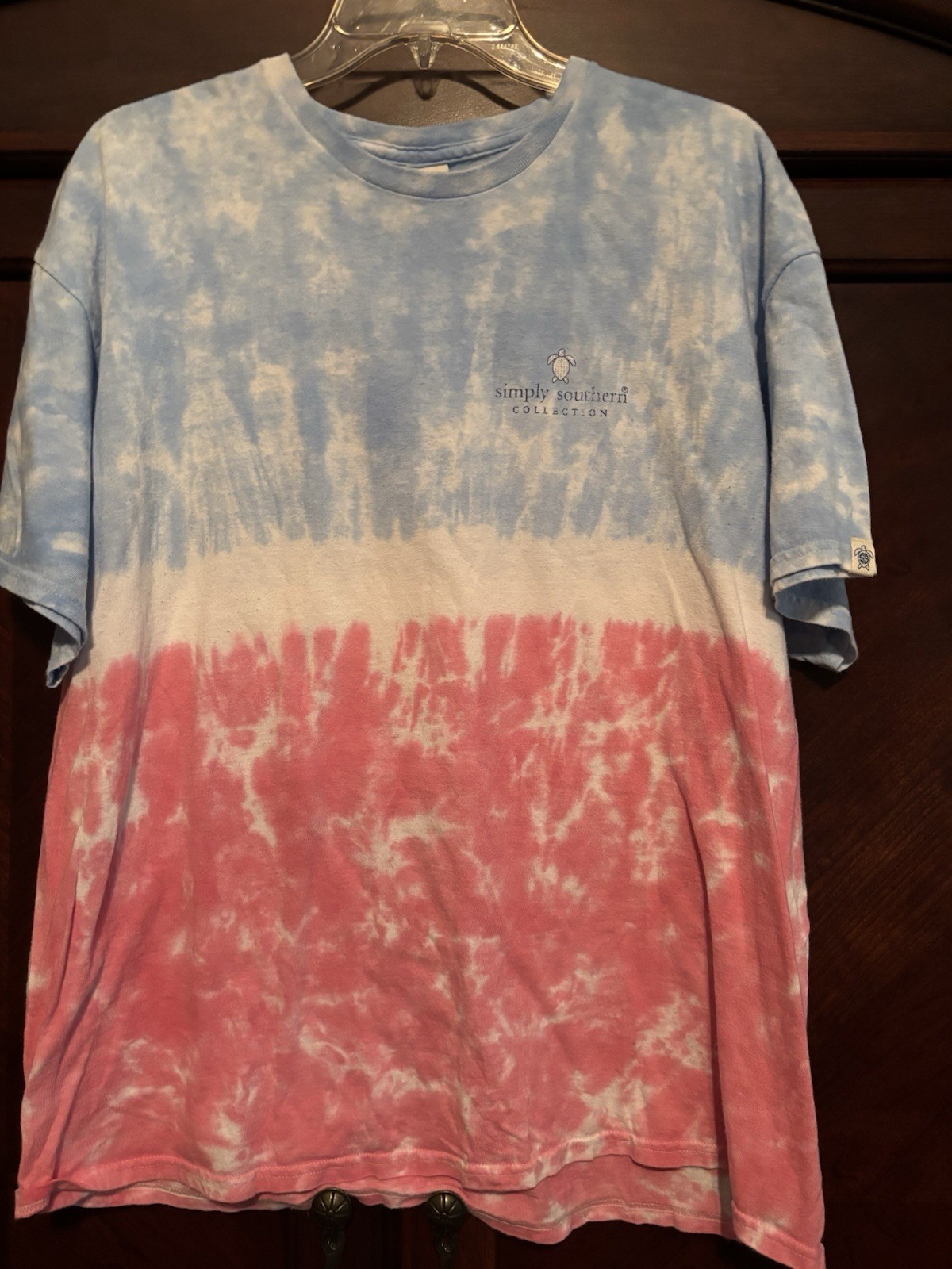 Simply Southern Meet Me Under The Palms Tie Dye T Shirt Women’s XL Beach Tee