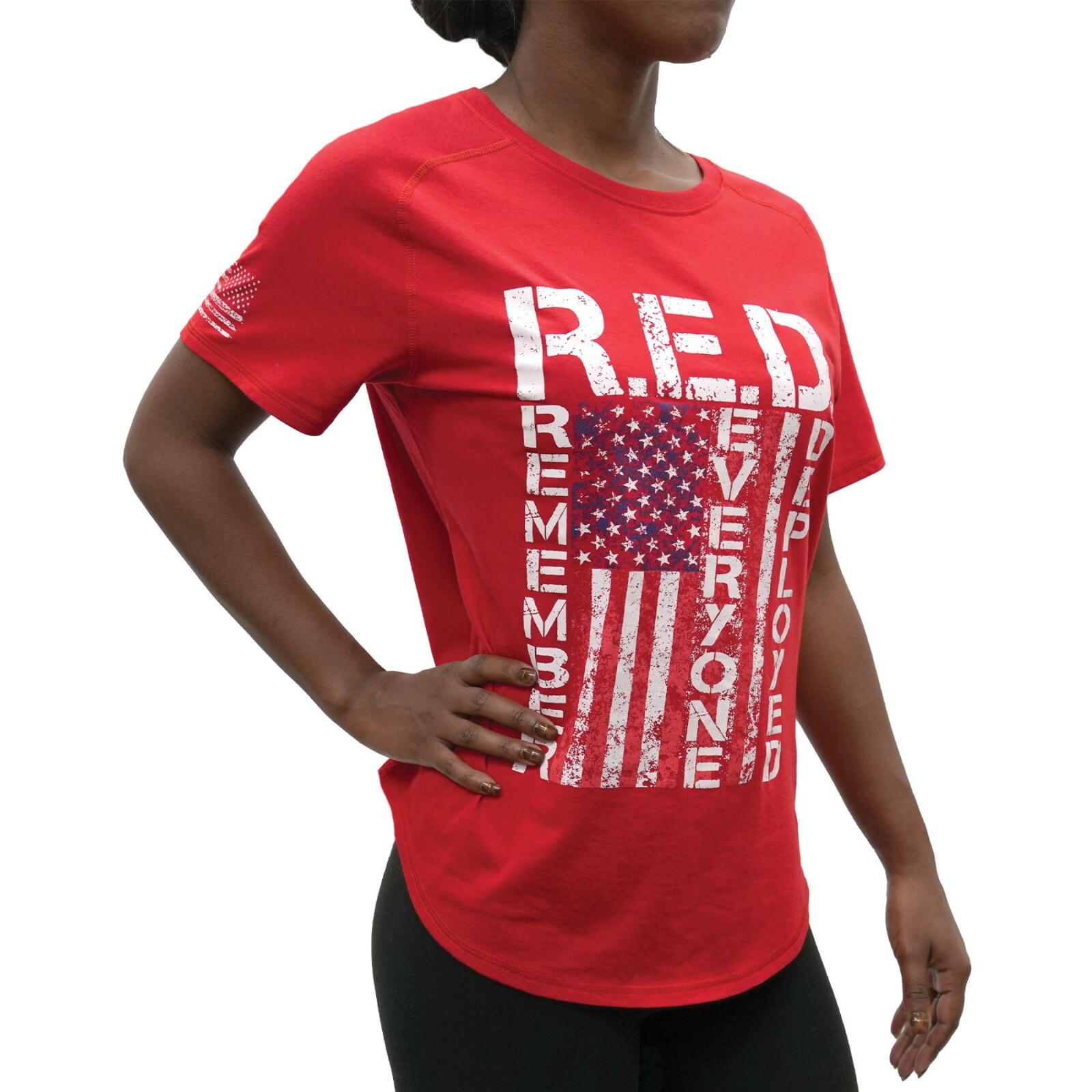 Rothco Womens R.E.D. (Remember Everyone Deployed) T-Shirt – Short Sleeve Tee