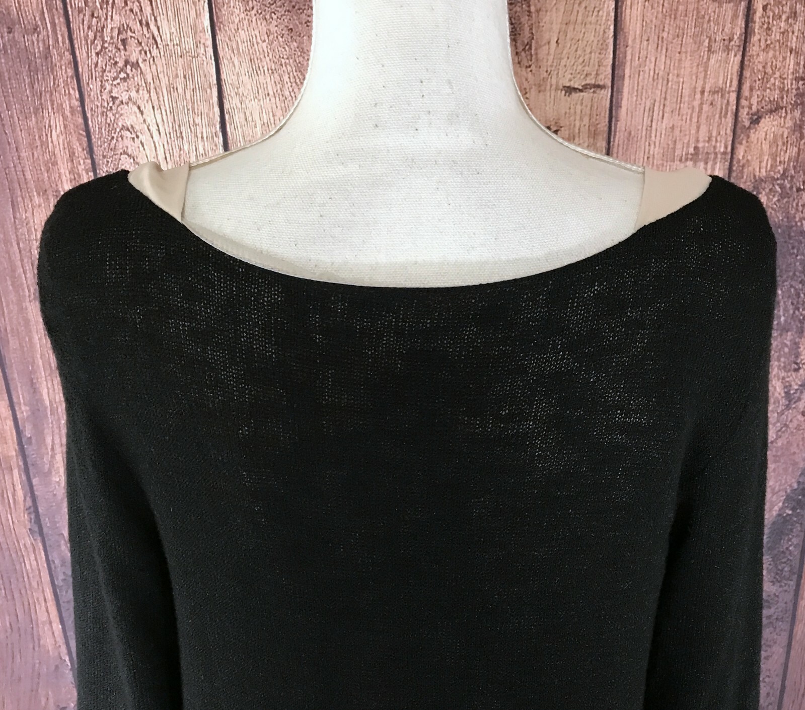 NEW! Casual Couture by Green Envelope Women’s 0X Plus Layered Tawny Black Blouse