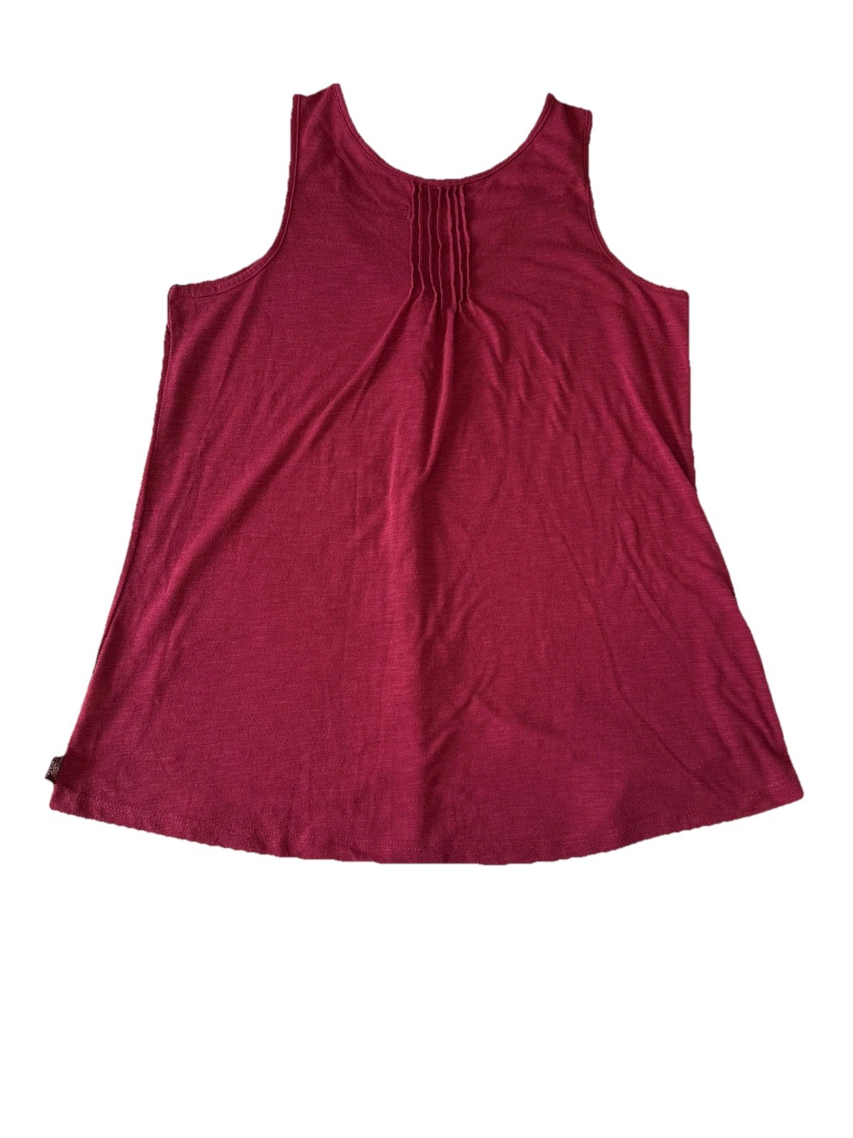 Prana Embroidered Button Front Pleated Tank Top Women’s S Relaxed Boho Festival