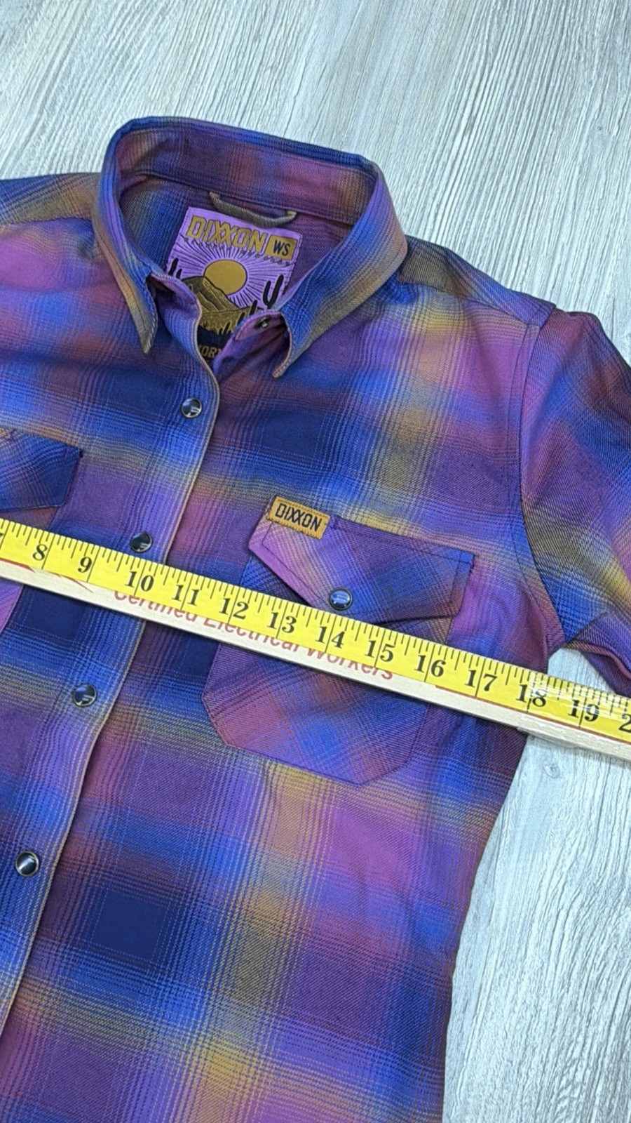 Dixxon “DESERT MORNINGS” Long Sleeve Flannel Shirt Size Small New NO Tags