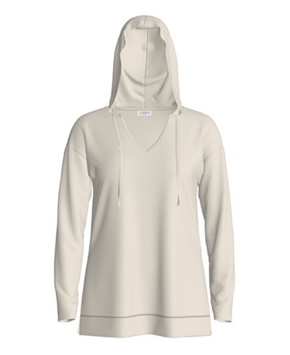 NWT LuLaRoe Medium Eliza Long Sleeved Hooded Top – As Pictured