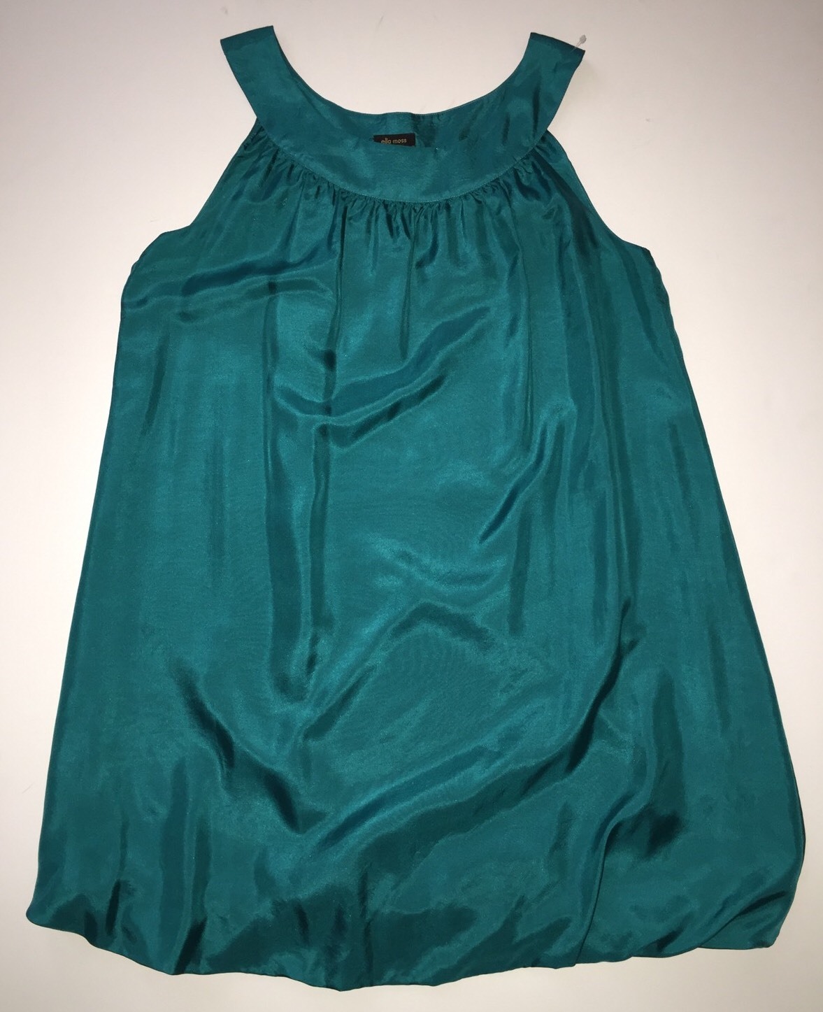 Anthropologie Anthro Silk Bubble Hem Ella Moss Small S Tunic Tank Dress LN 5122