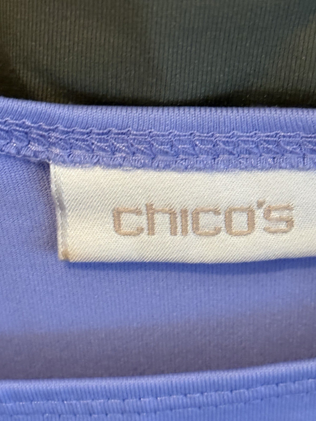 chicos size 3 Or XL Lot Of 3 Tank Tops Blck Olive GreenBlue 92% Nylon 8% Spandex