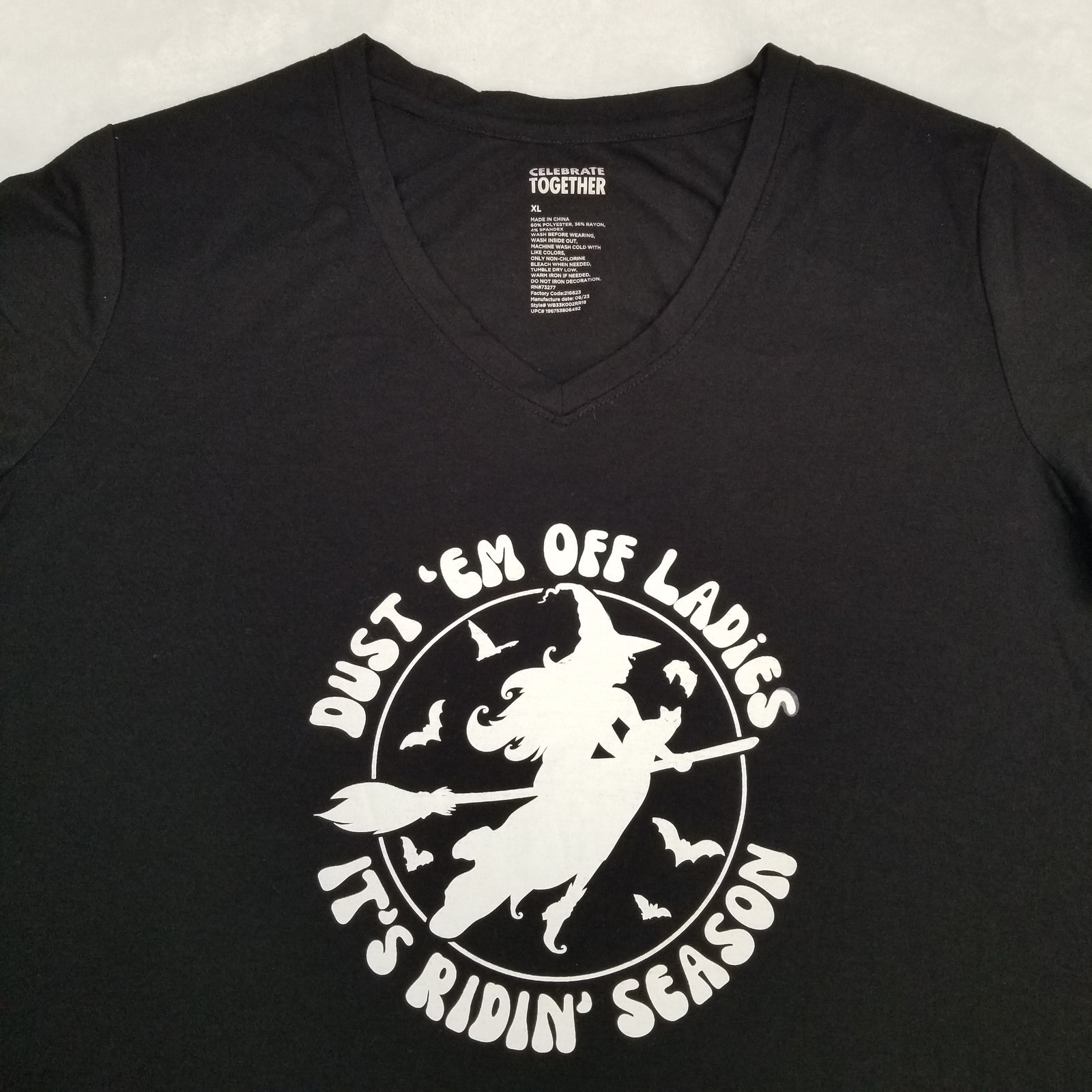 Celebrate Together Dust Em Off Ladies Its Ridin Season T-Shirt Women’s XL Black
