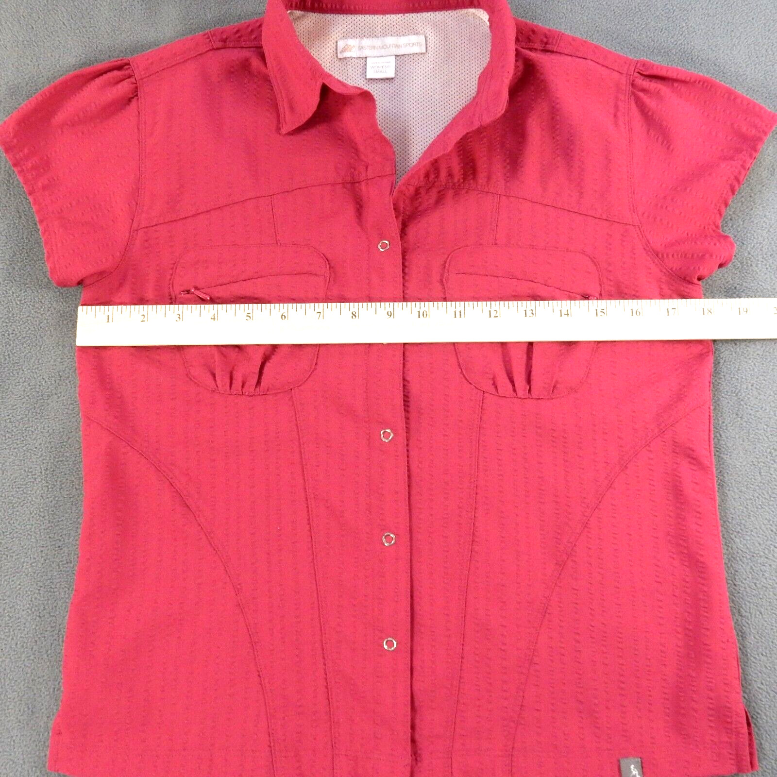 Eastern Mountain Sports Womens Shirt Small Pink EMS Vented Outdoor Performance