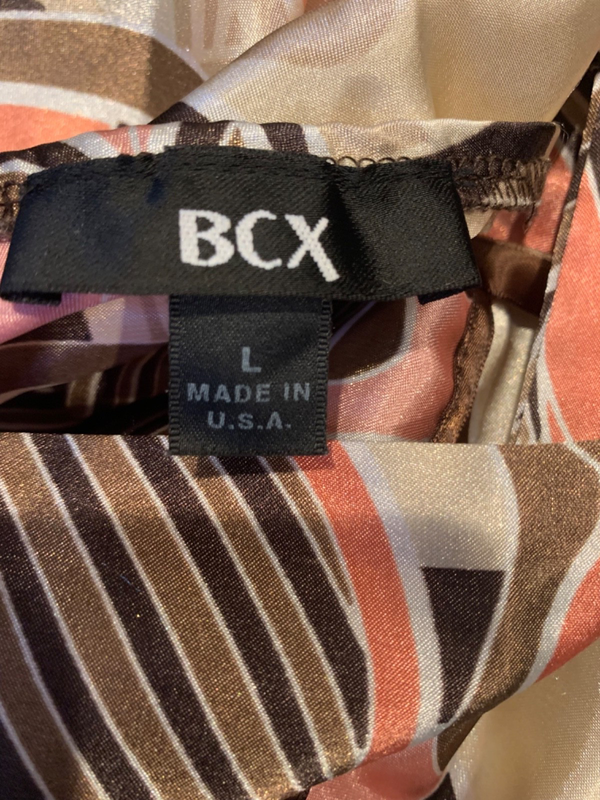 Vintage BCX Camisoles Tank Top Blouse, Size Large, 90s, 2Yk, Made in USA