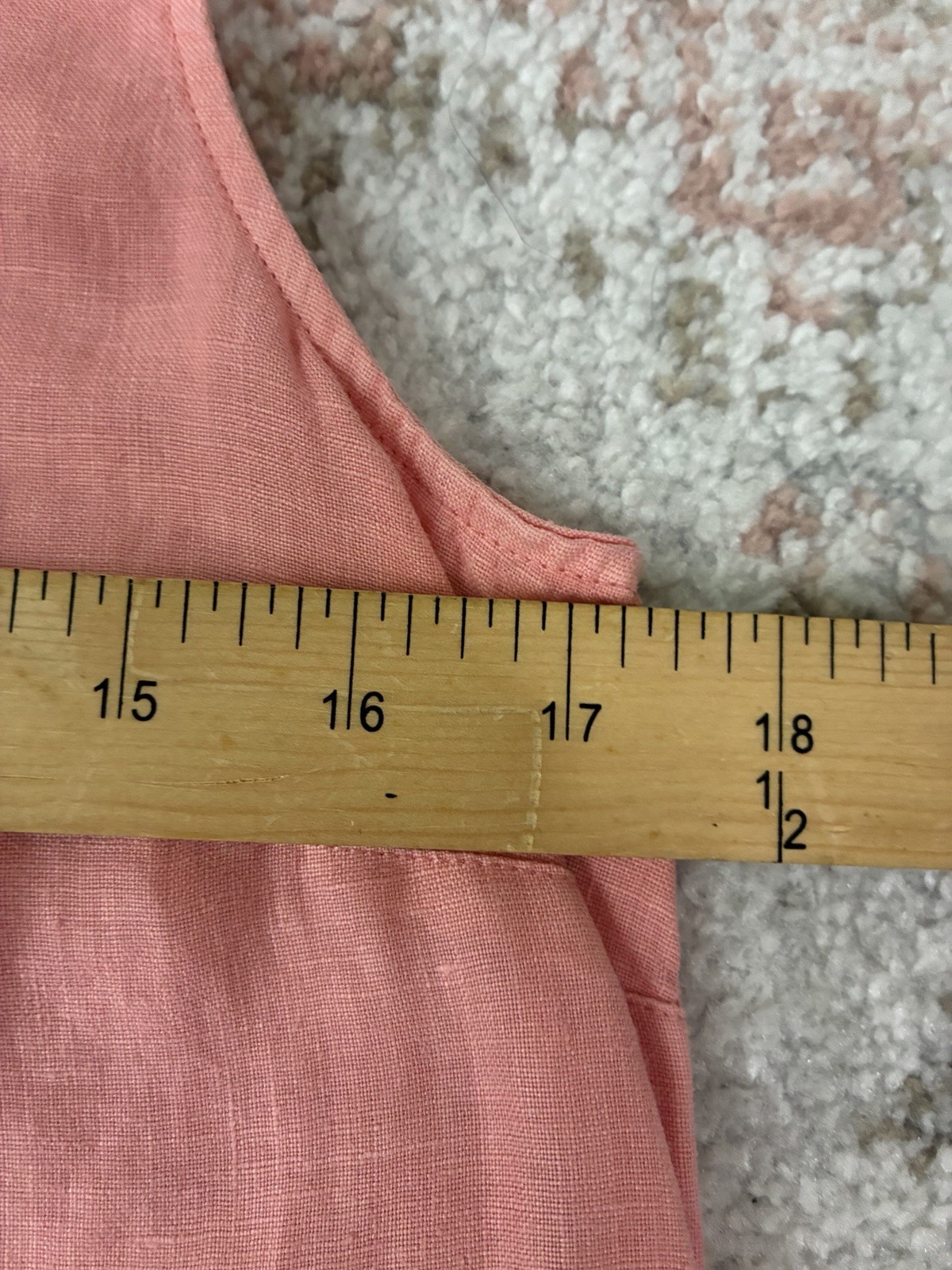 Juicy Couture Vintage Y2K Coral Pink Linen Ruffle Tunic Dress Top Sz 2