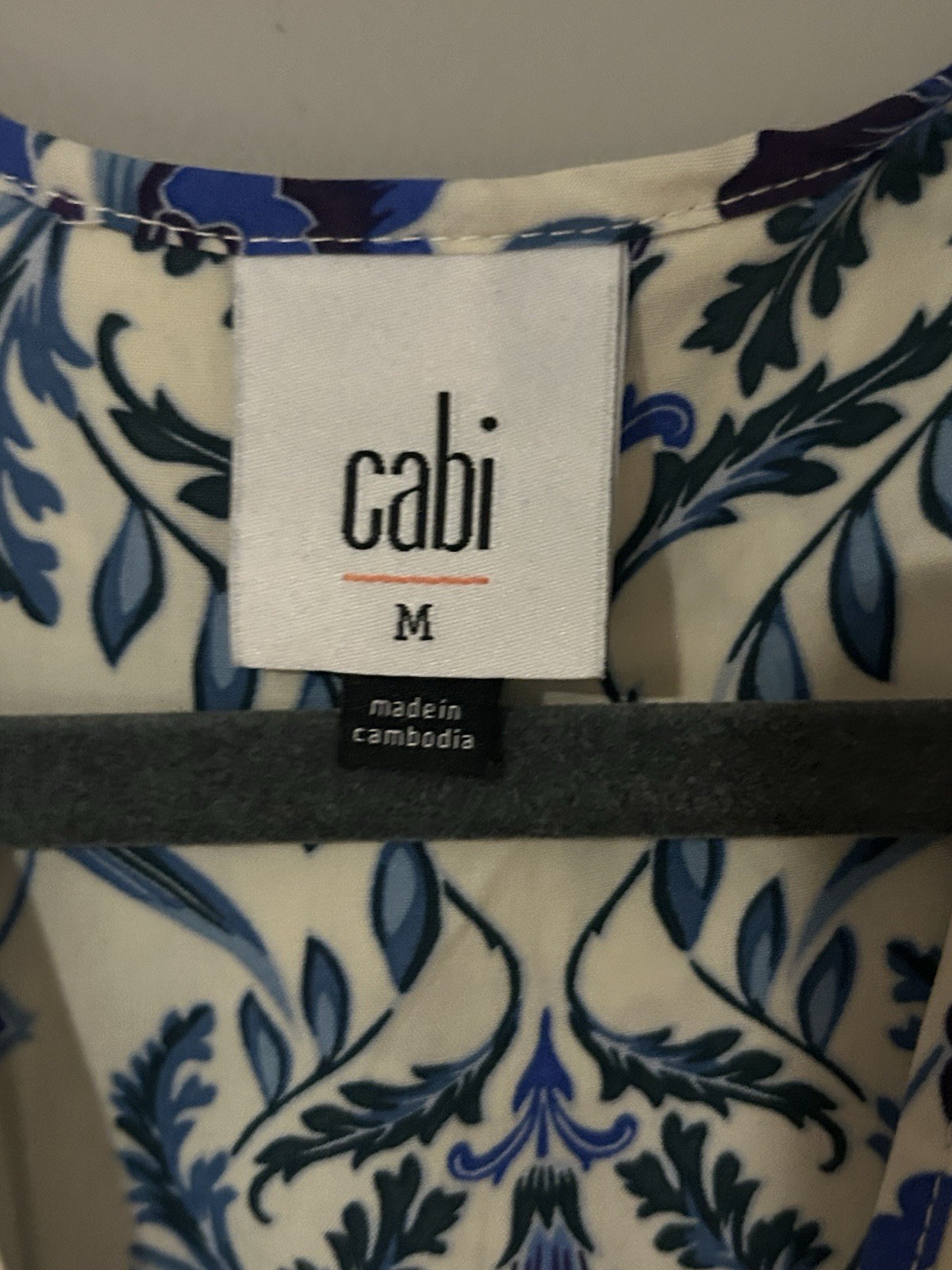 NWOT Cabi Limited Releaae Scroll Blouse. Size Medium.