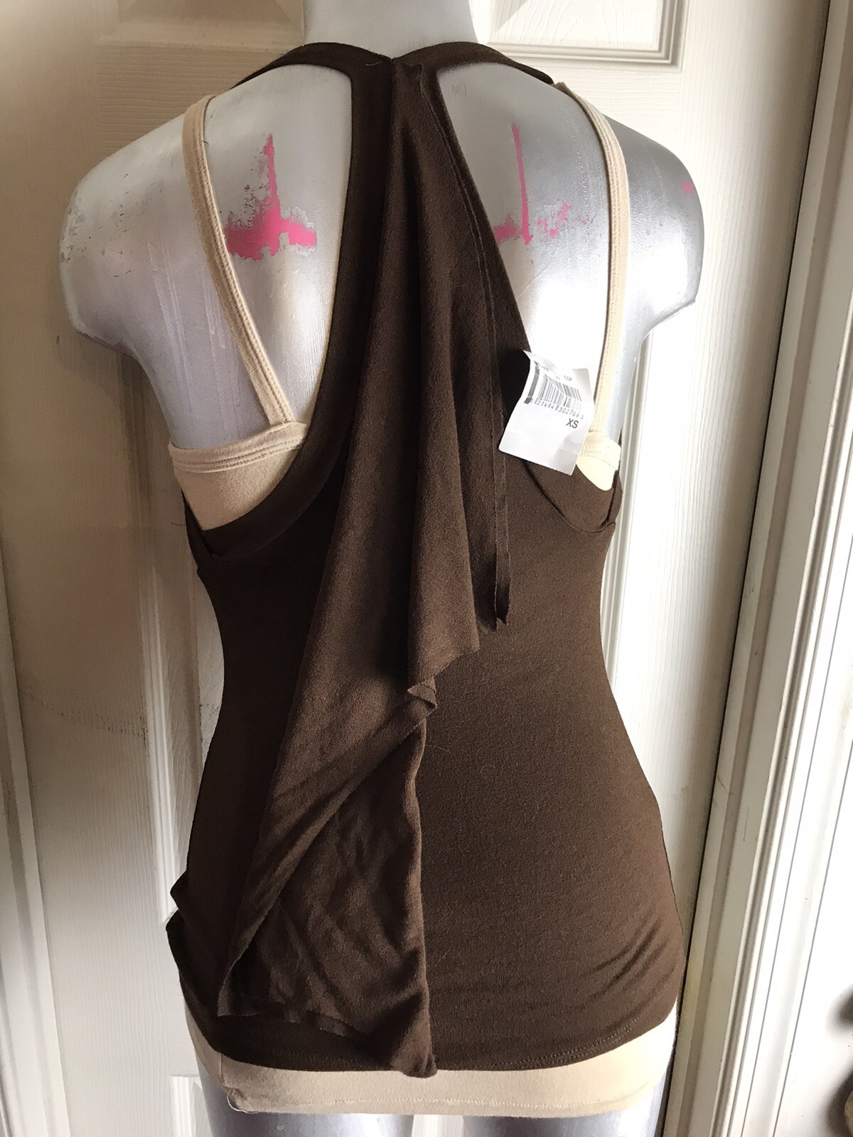 NWT ELLA MOSS ANTHROPOLOGIE SLEEVELESS LAYERED RACER BACK TANK TOP- Size XS