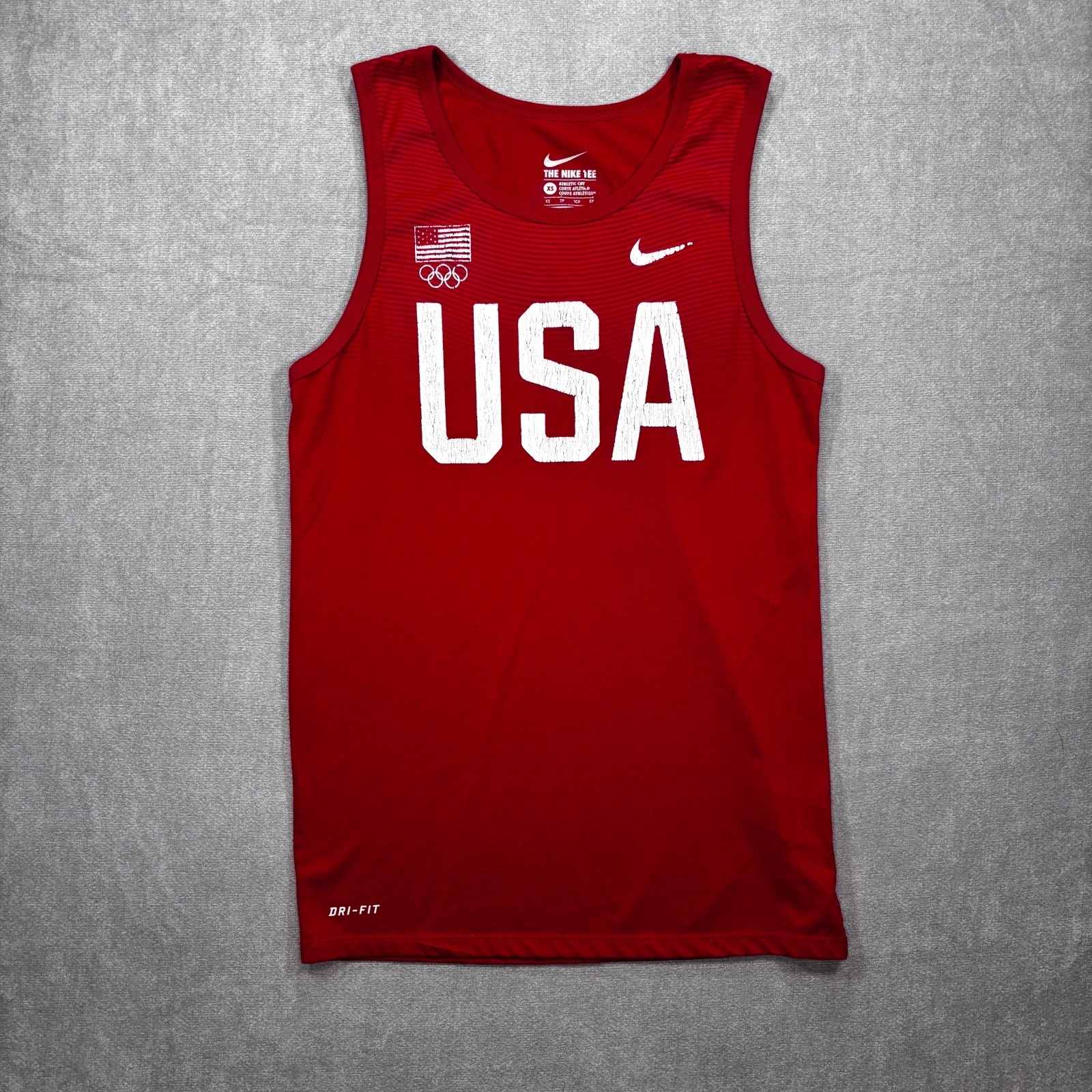 Nike Team USA Olympics Women’s Red Dri Fit Tank Top – Size XS