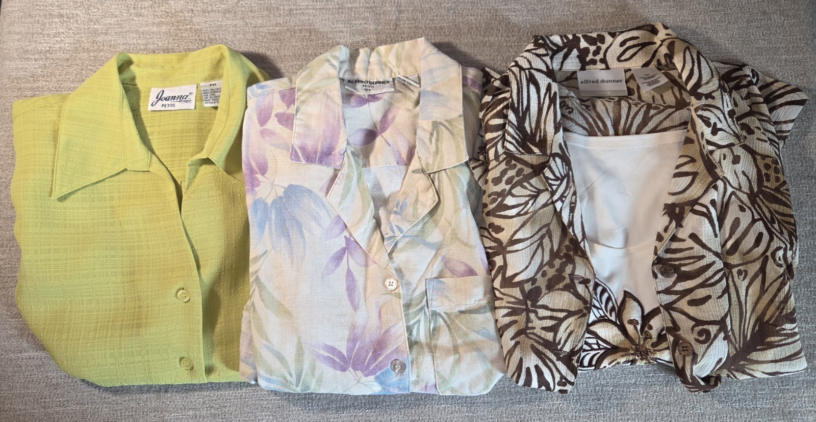 Lot Of 3 Womens Tops Size Petite M, 10P – All In Excellent Condition!