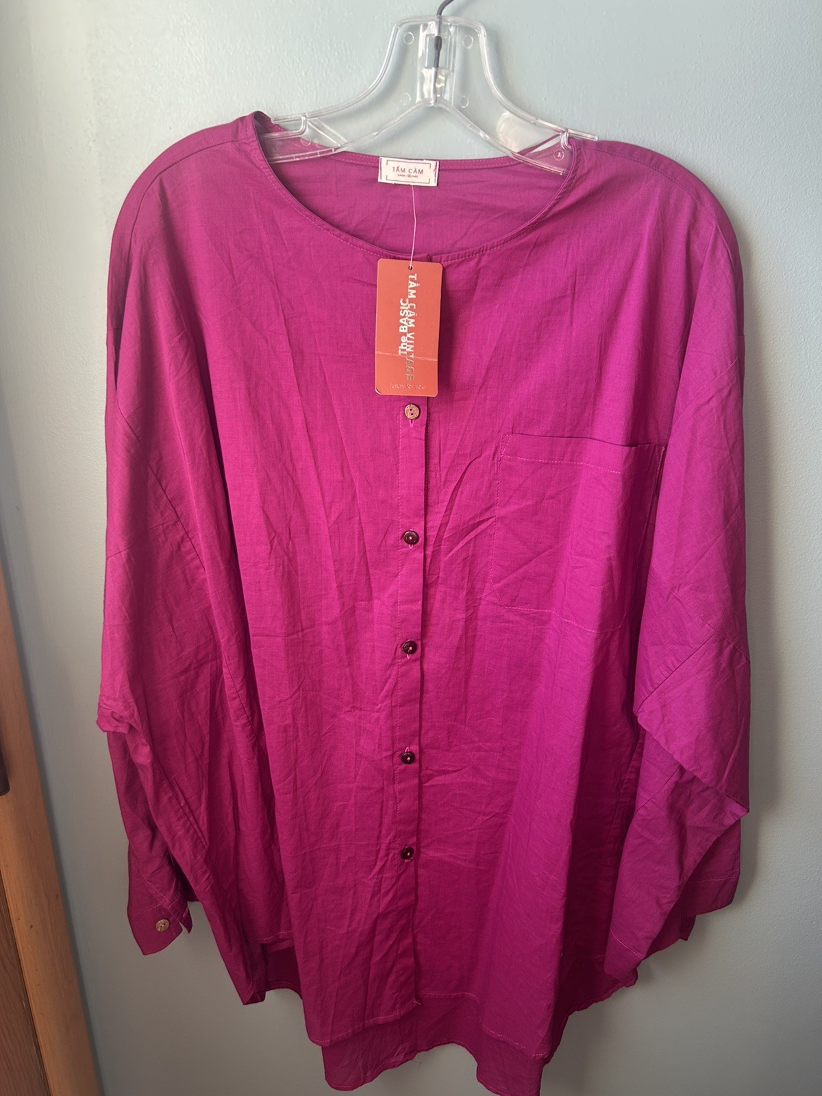 Tam Cam fushia blouse, NWT