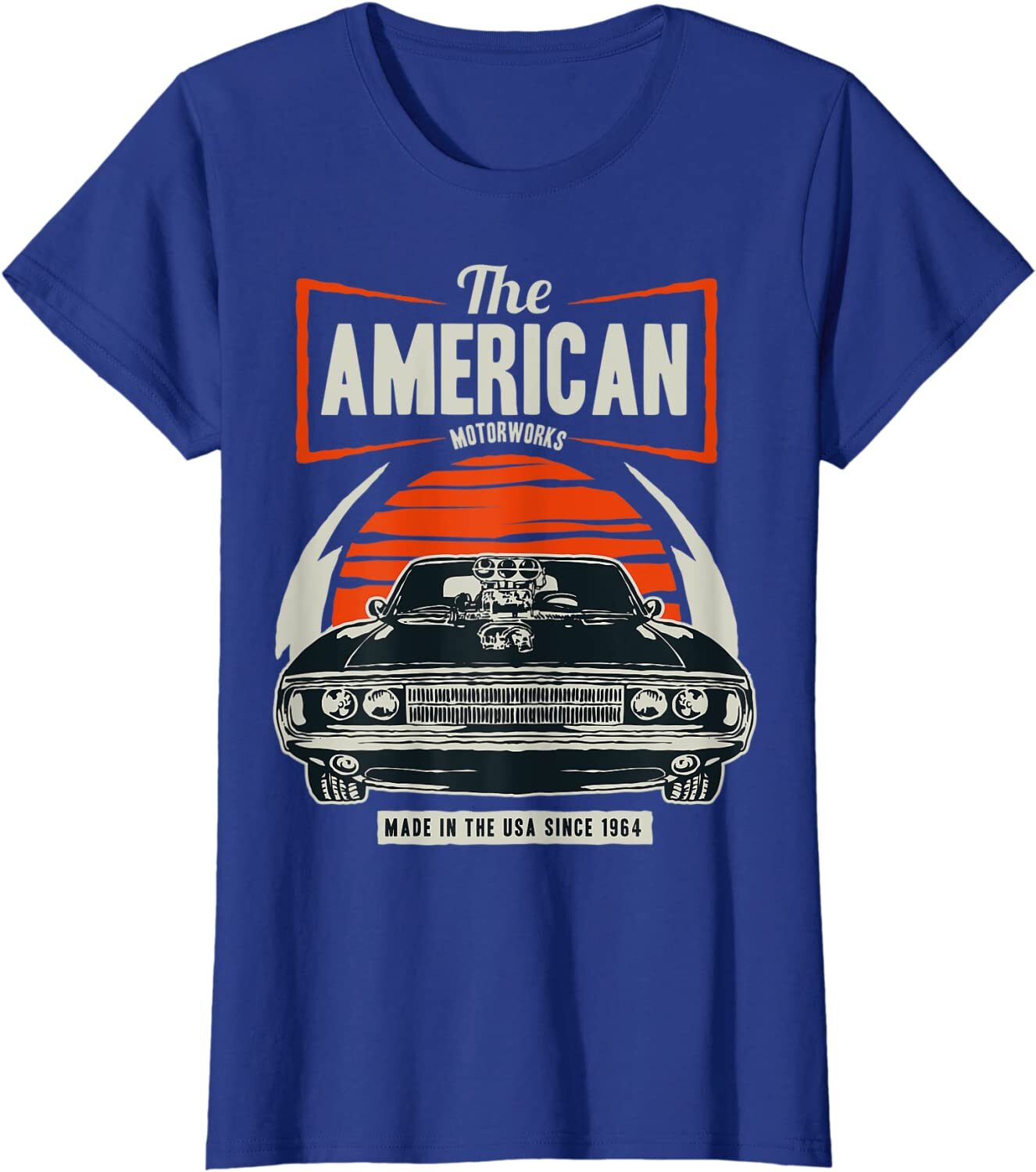Classic American Muscle Cars Novelty Tshirt Ladies’ Crewneck T-Shirt
