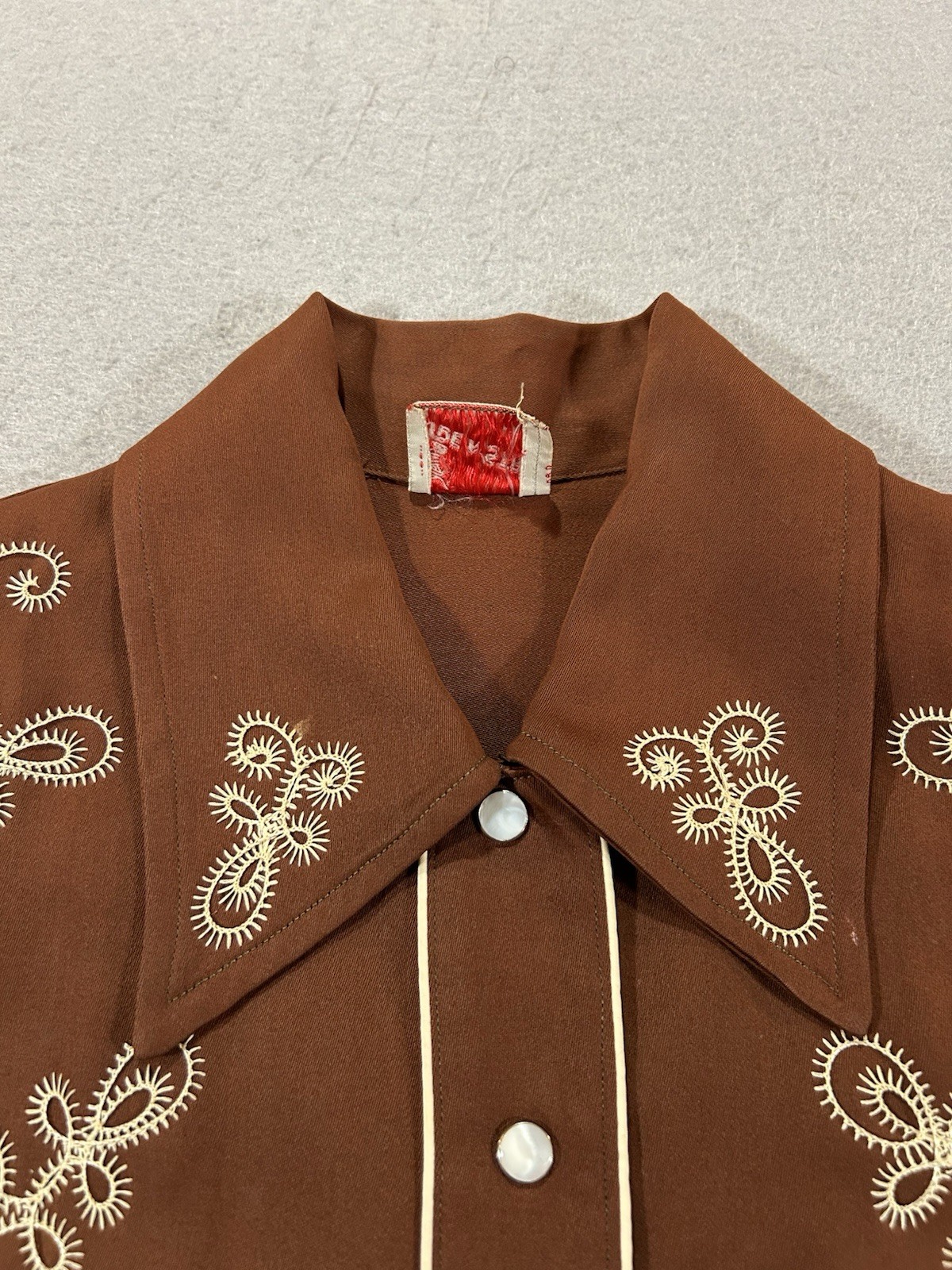 Vintage 40s Ride N Stride Western Shirt Women’s Pearl Snap Ranch Denver Cowgirl