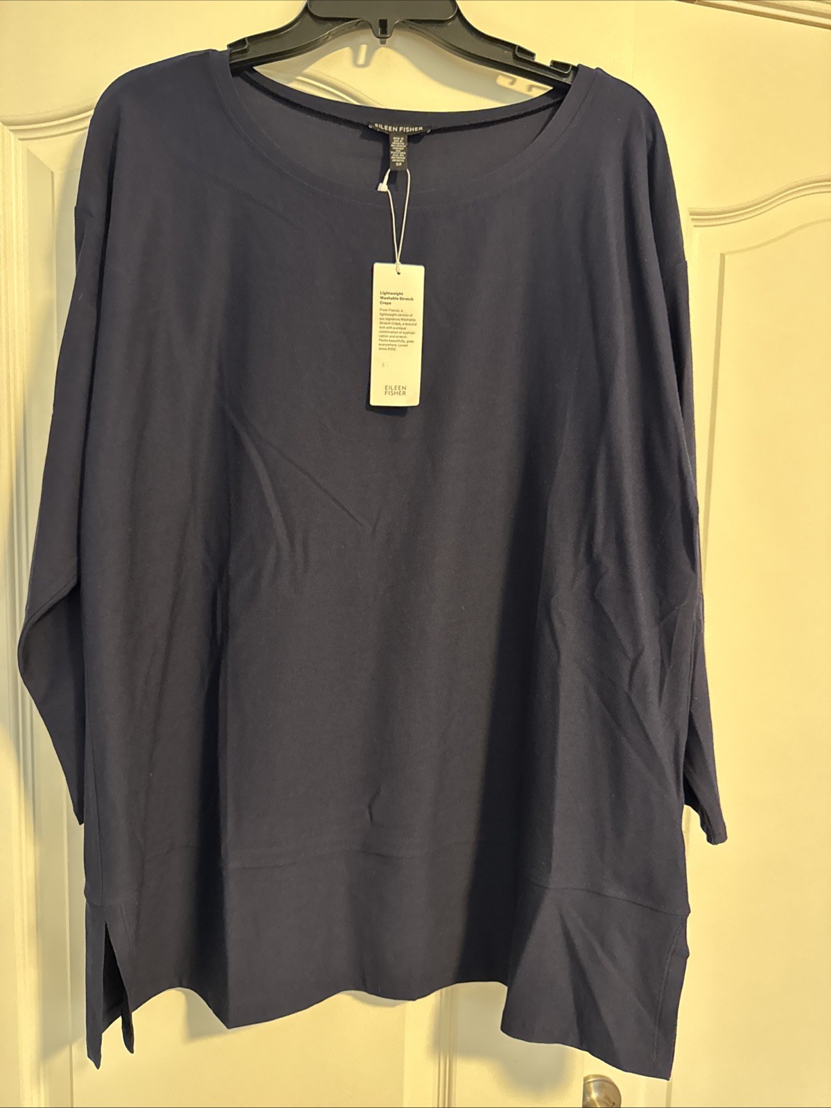 Eileen Fisher Tunic Crepe NWT Midnight Blue