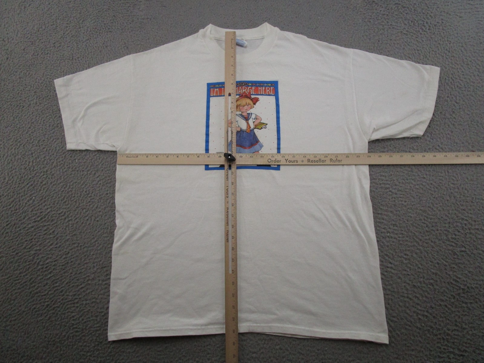 VTG 90s Mary Engelbreit ME Mountain shirt OKAY IM IN CHARGE HERE Grandma core XL