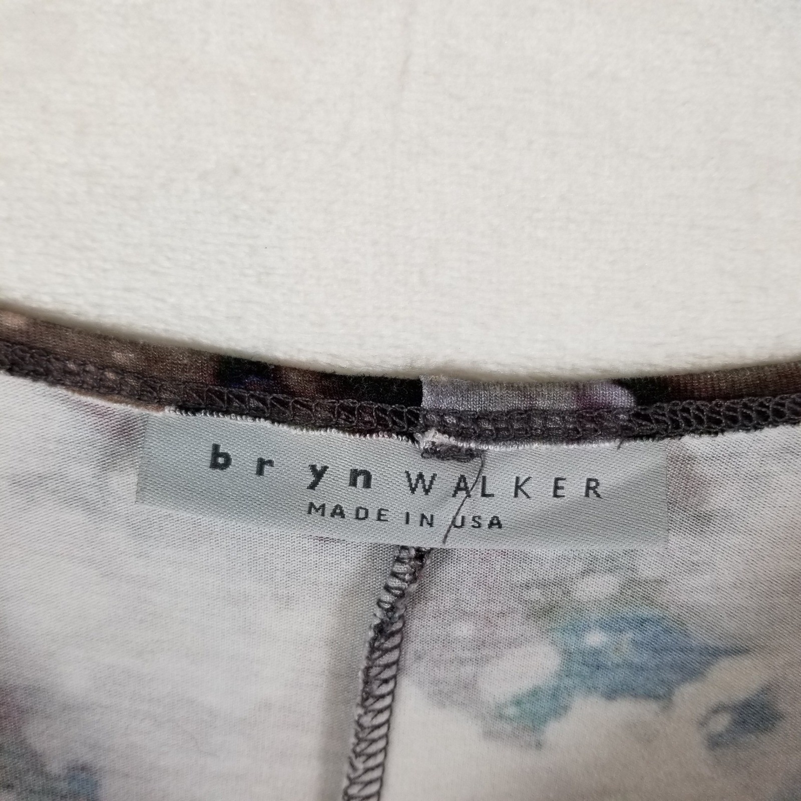 Bryn Walker Tunic Women Large Multi Color Abstract Splatter Italian Fabric USA