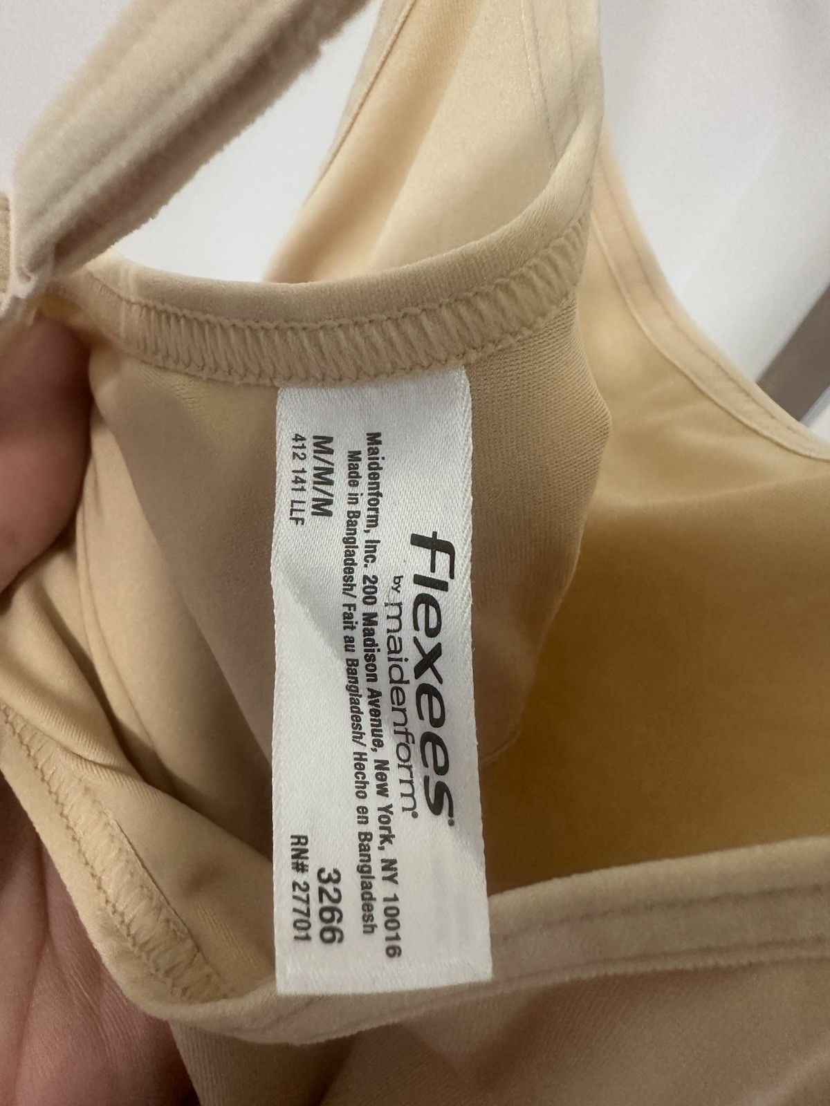 Maidenform Flexees Women’s Firm Control Tank 3266 Beige M