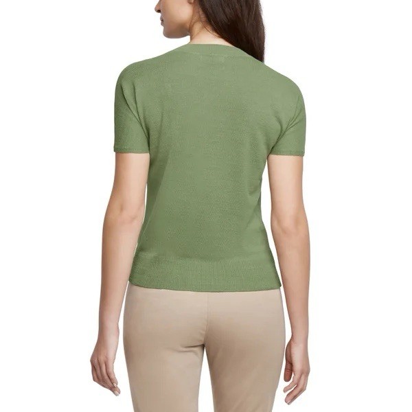 Banana Republic Women’s Linen Blend short sleeve top Crew neck fit T Shirt