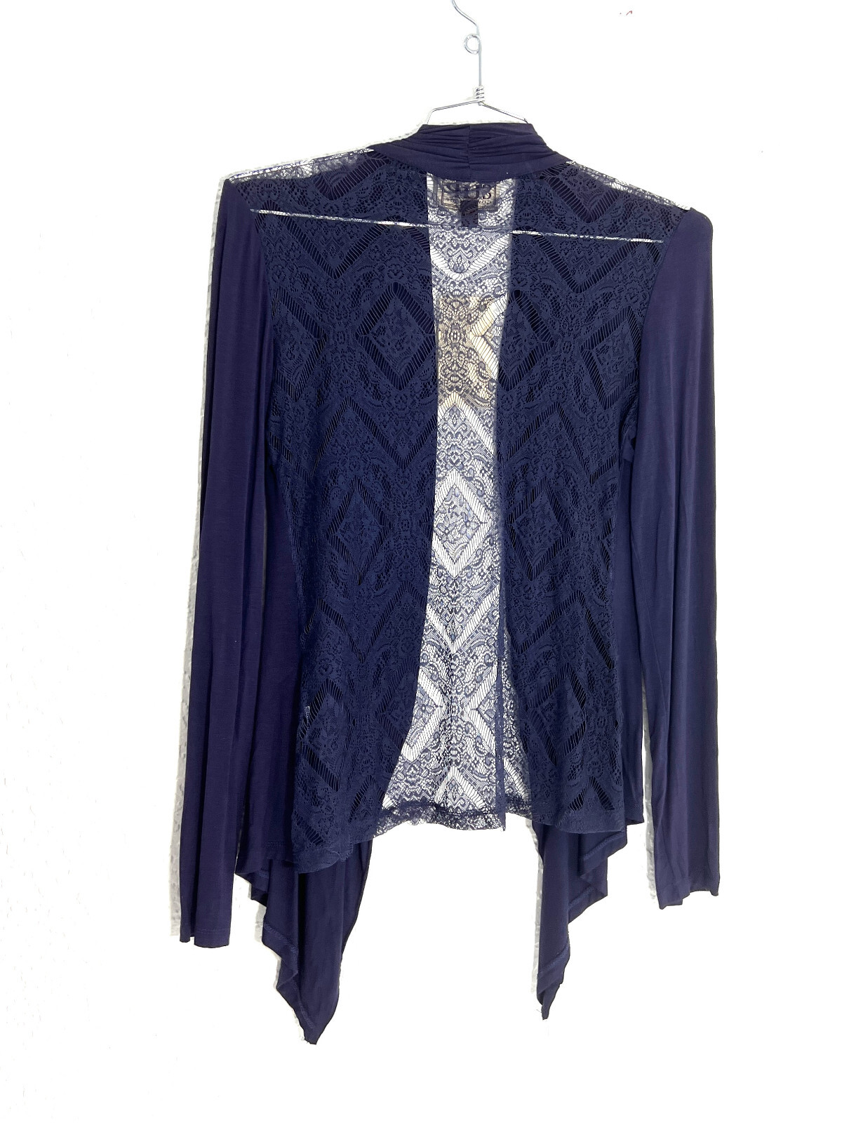 CG60906 Cowgirl up Long Sleeve open Front Blouse W/Lace Back Small