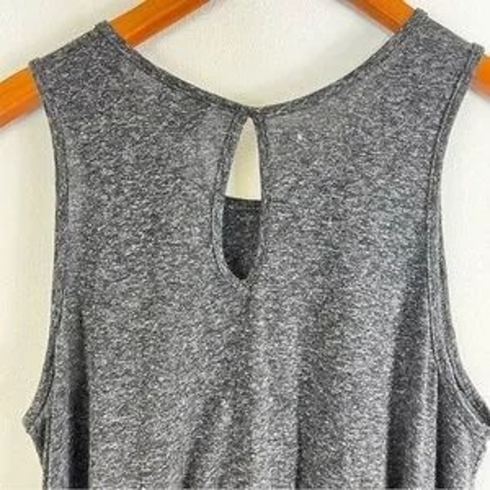 Daytrip Buckle Grey American USA Flag Embroidered Western Casual Tank Top XLarge