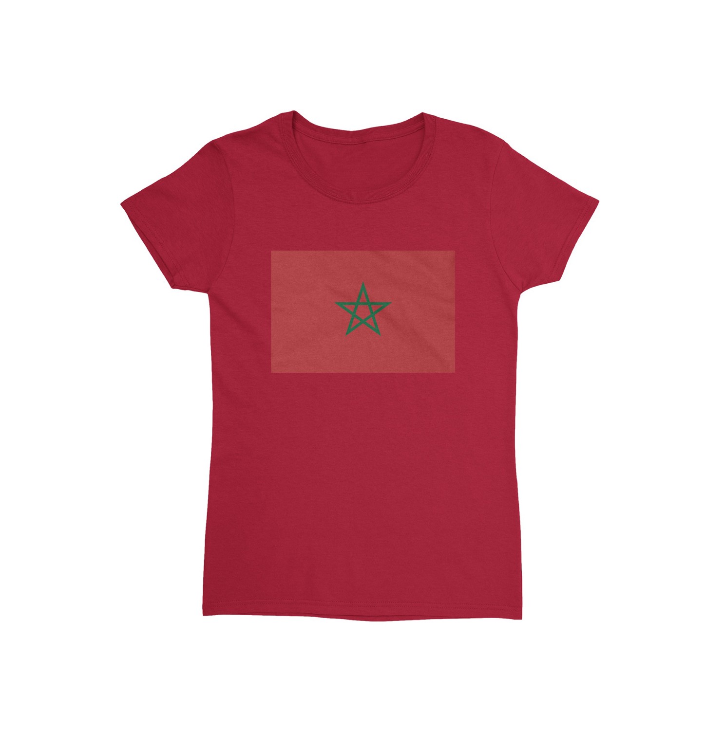 Morocco Pride Bounou 1 Two-Sided Jersey Style Ladies’ Crewneck T-Shirt