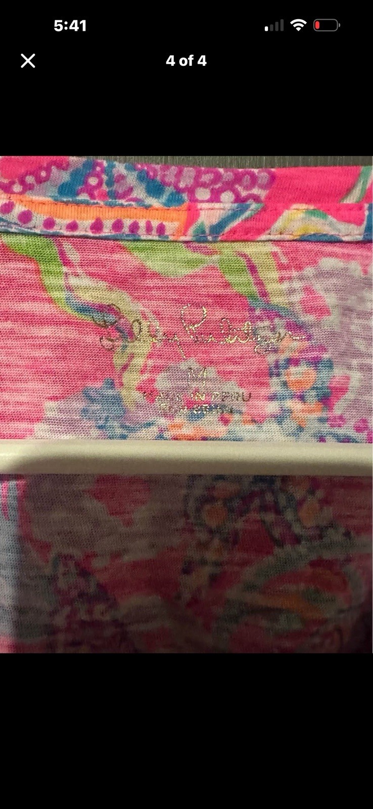 Lilly Pulitzer Etta Scoop ggNeck Top – Pink Isle Shell Me Something Good M