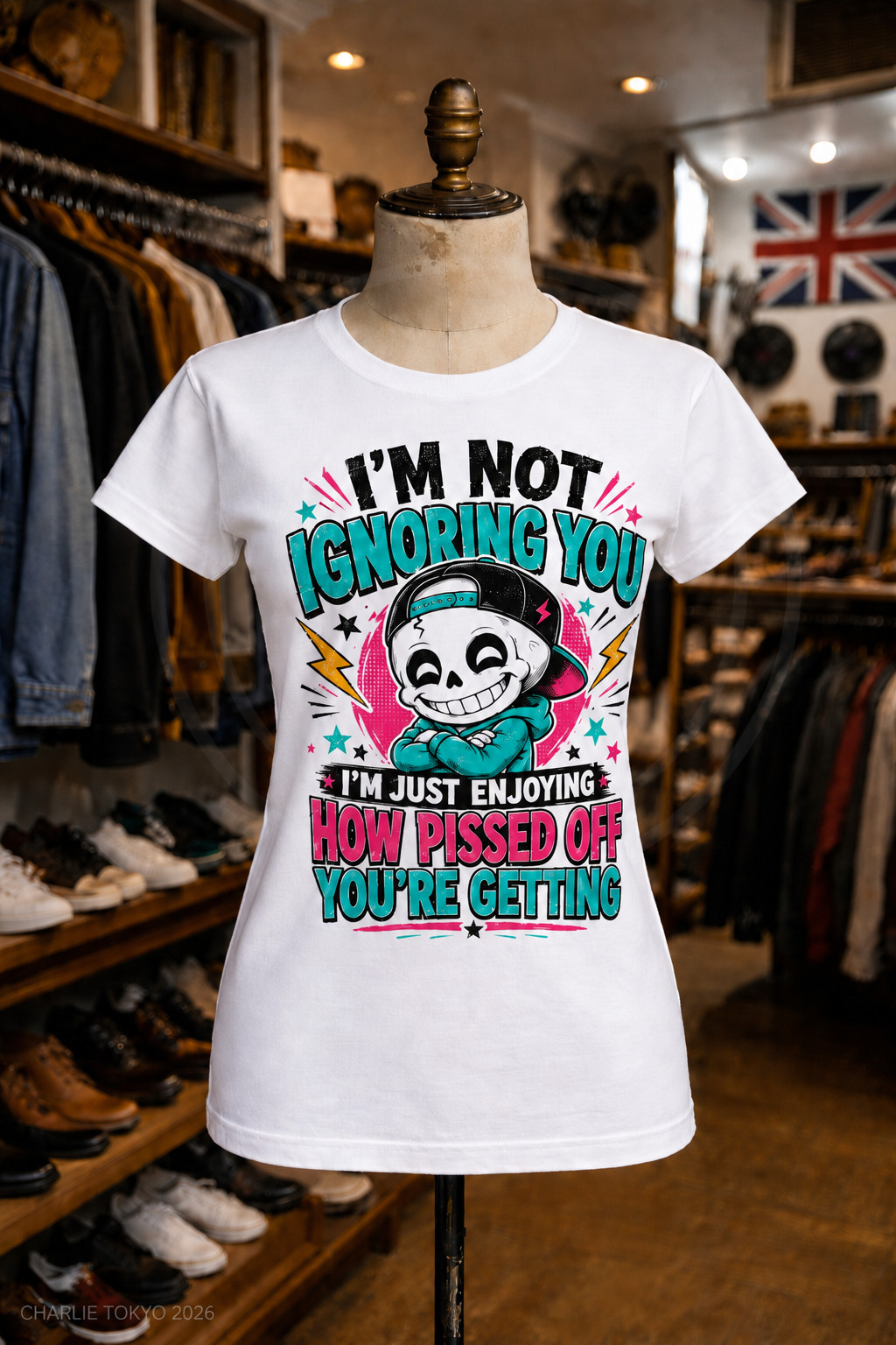 Women’s Rude T-Shirt Offensive Not Ignoring You Funny Pissed Off Attitude Gift