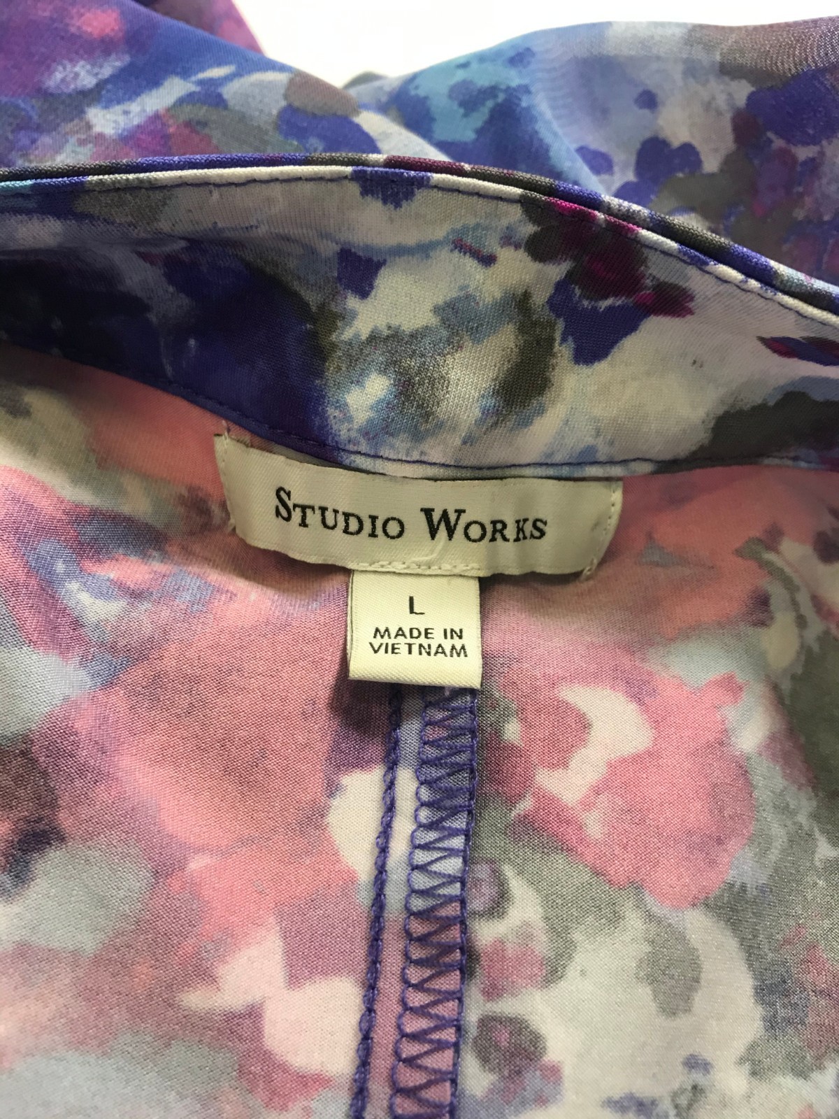 Studio Works Women’s Blouse Multicolor Size L