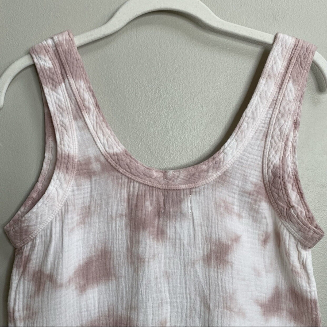 NWT Faherty Brand Ventura Tie Dye Dream Cotton Gauze Topanga Tank Top