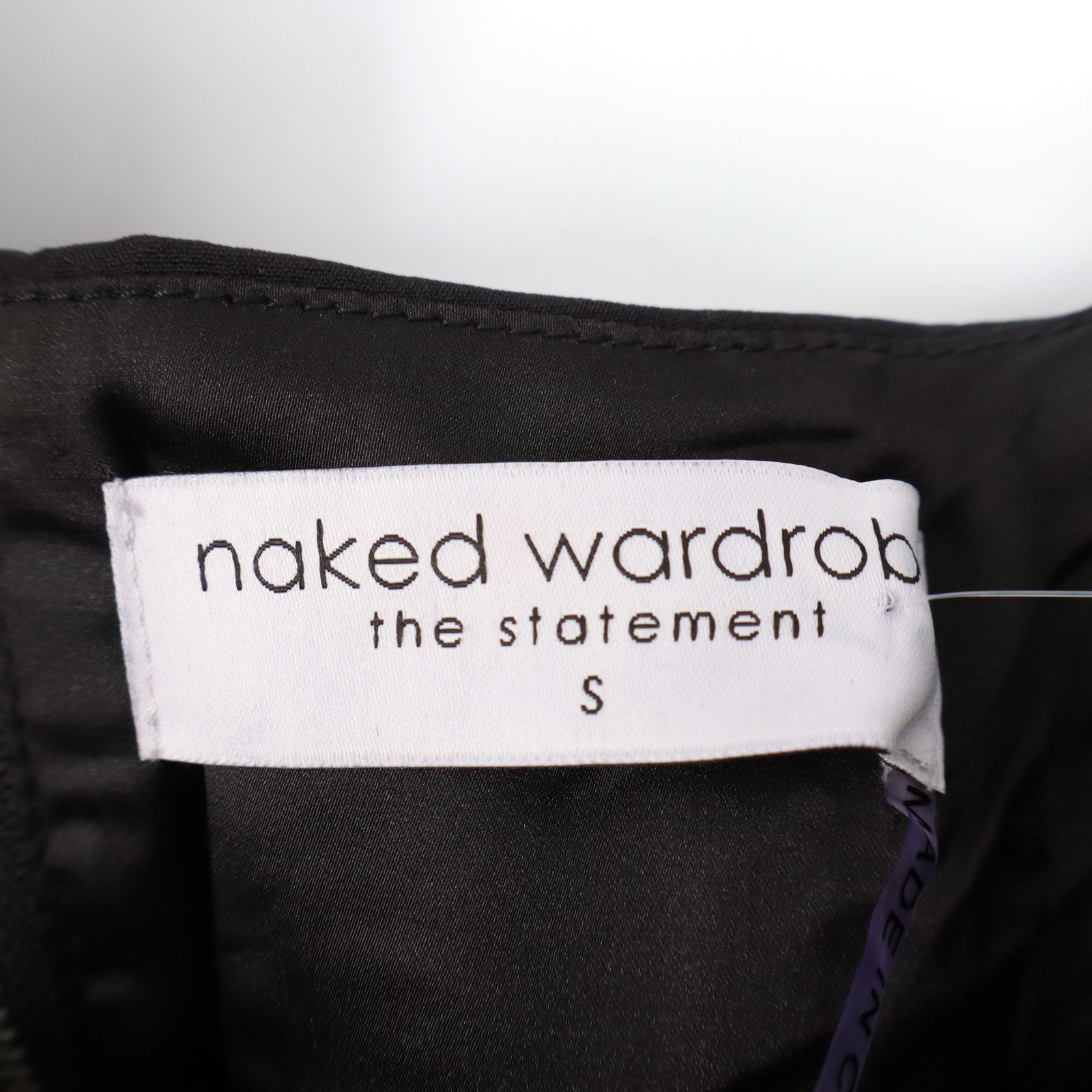 Naked Wardrobe The Statement Black Puff Lantern Sleeve Crop Top NWSP20-T19 Small