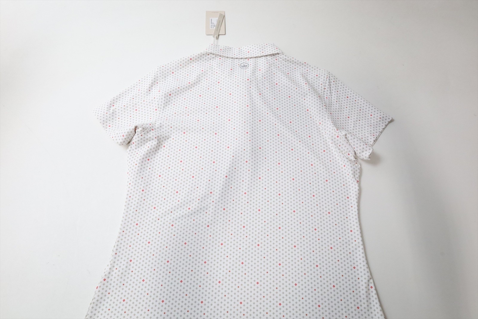 Peter Millar Golf Print Polo Womens Size Small WHT Regular New INV13309904