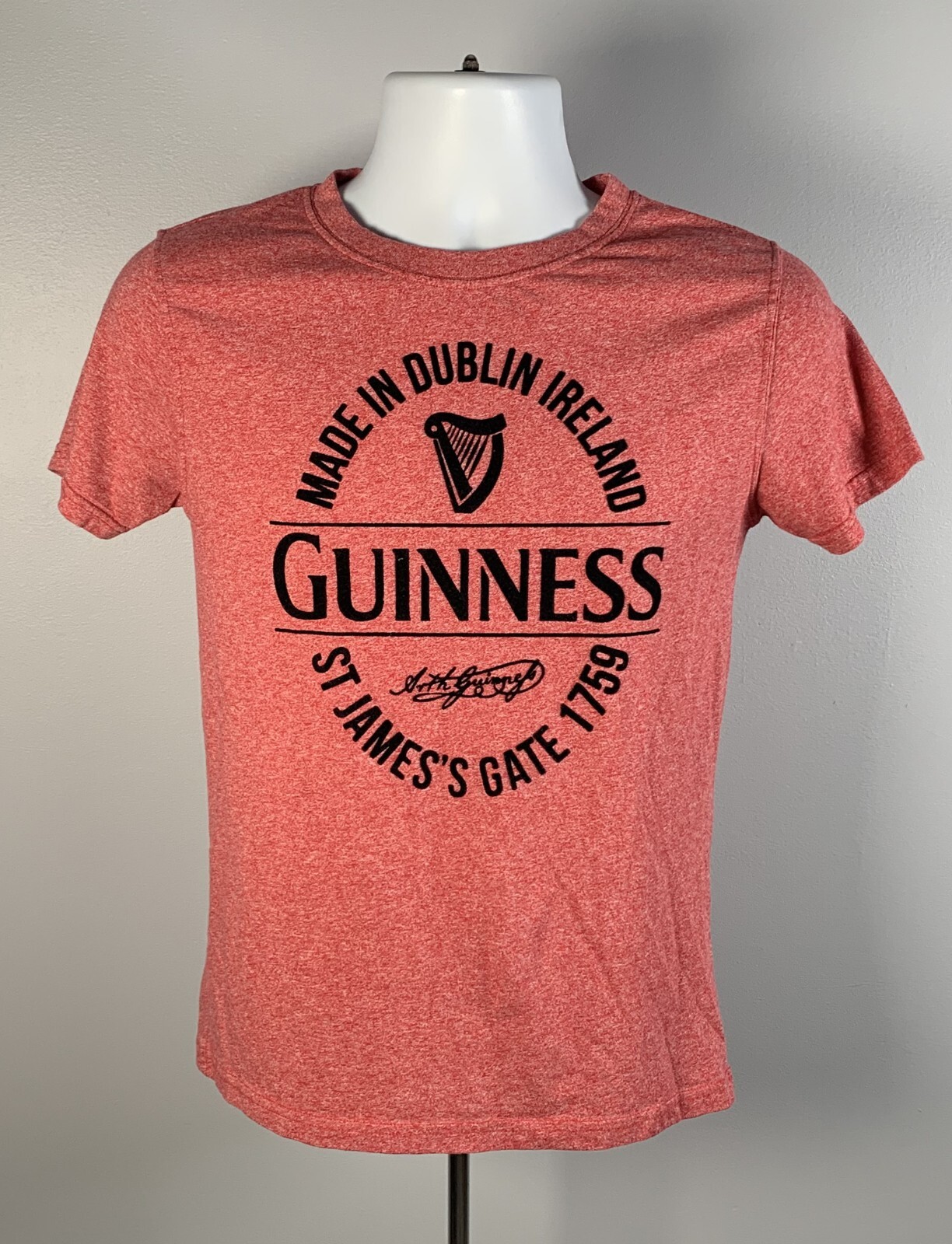 Guinness Made in Dublin Ireland T Shirt Womens Juniors Medium Beer St James Gate