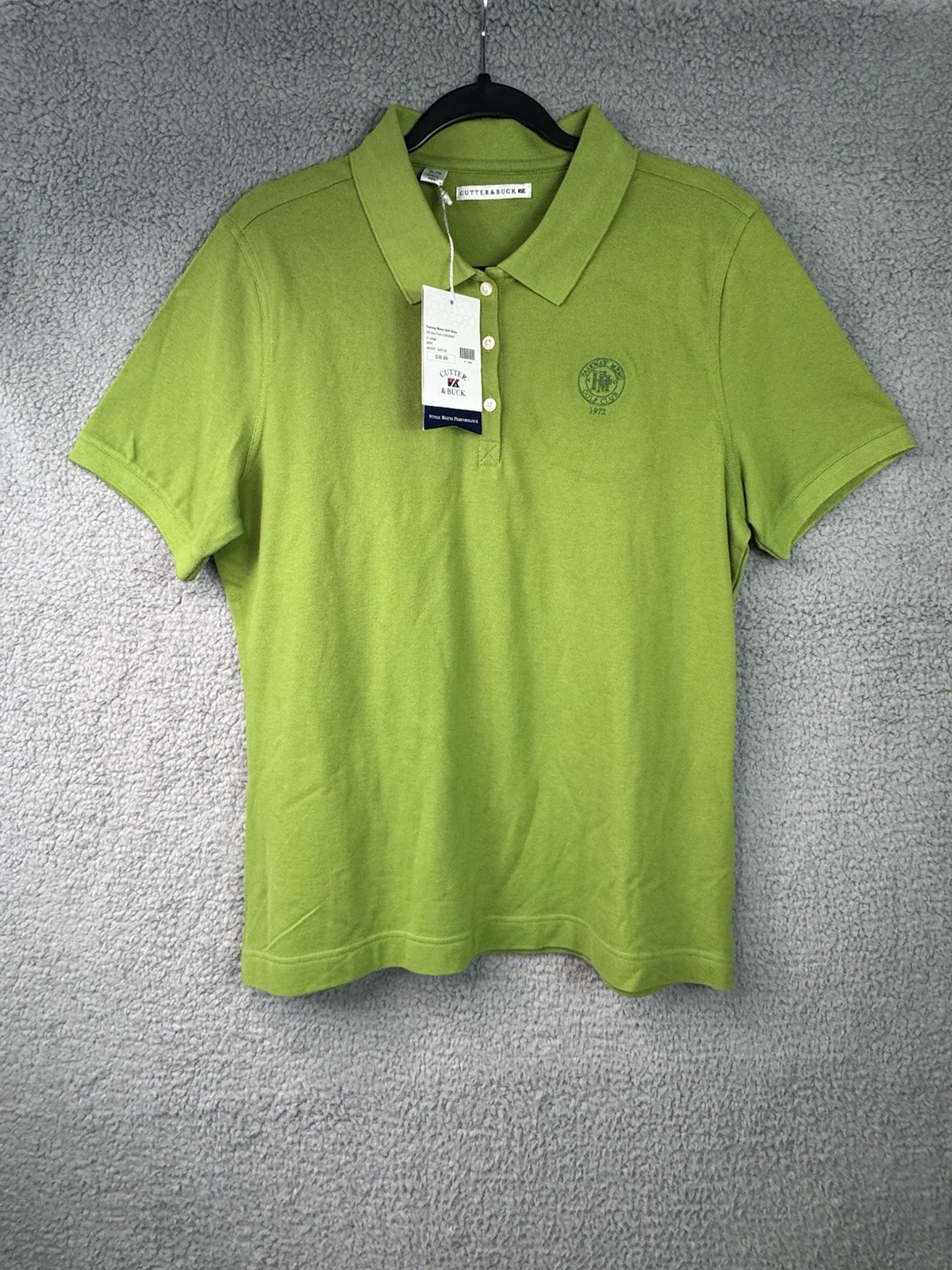 Women’s Golf Polo XL Green Fairway Mews Golf Club Spring Lake NJ Cutter & Buck