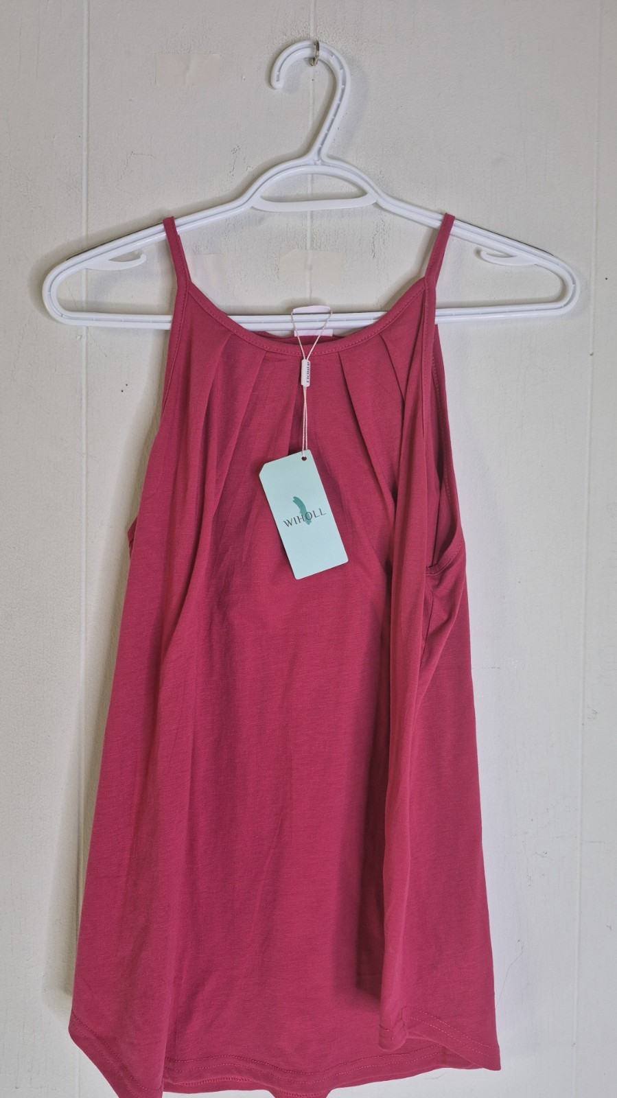 NWT Wiholl Spaghetti Strap Tank Women’s Size M Pink