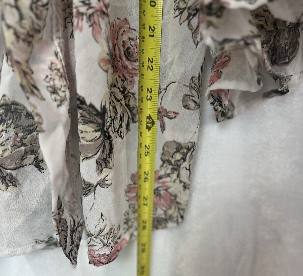 Live 4 Truth Womens Sheer Floral Crochet Open Kimono Size L Feminine Boho Beach