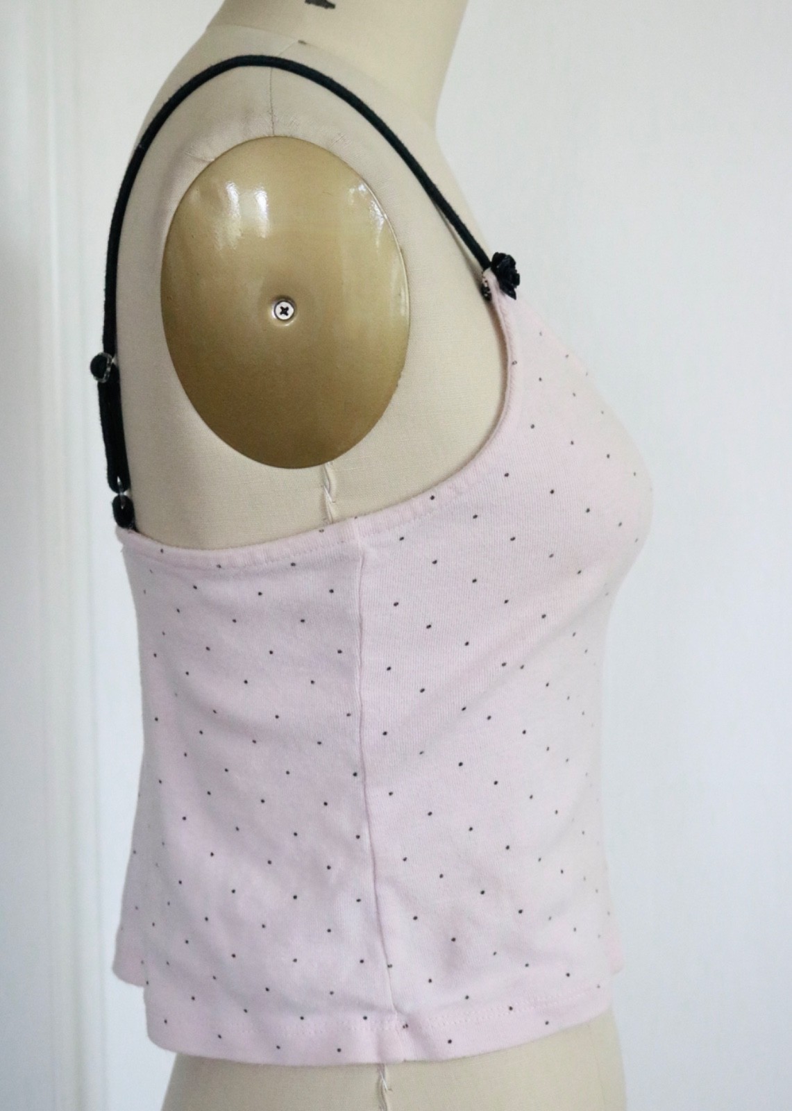 00’s vintage Pink 100% cotton y2k cropped tank top SMALL victoria’s secret LOGO
