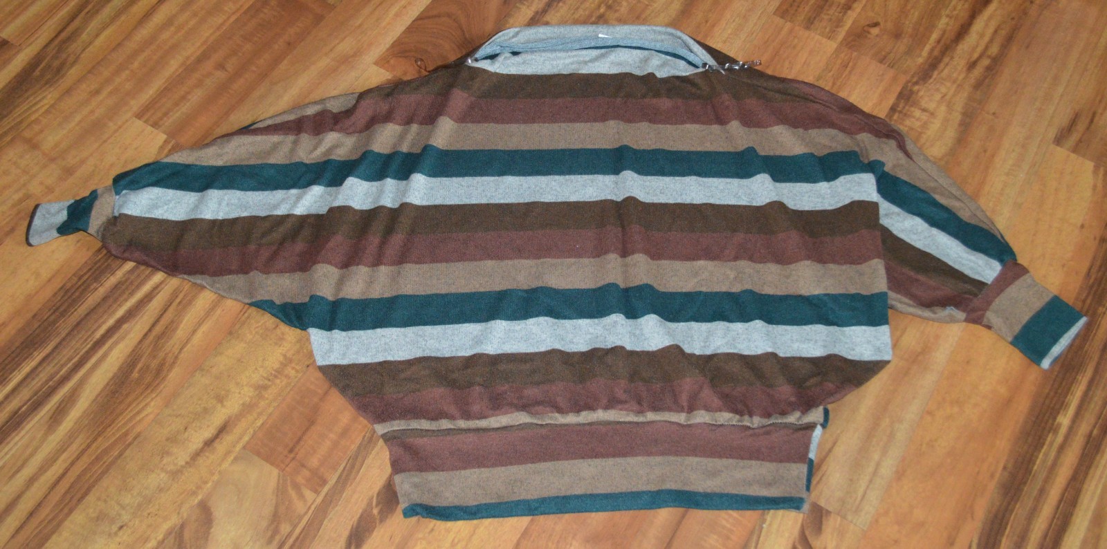 Perfectly Priscilla Womens XL Top Brown Striped
