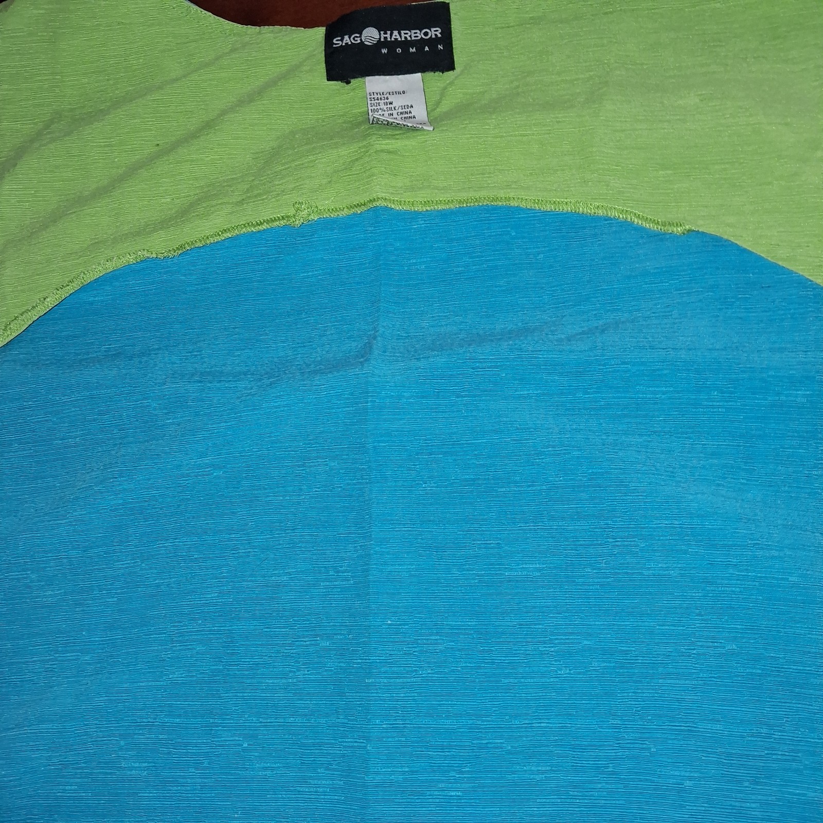 VTG Sag Harbor 100% Silk Tank SZ 18 Plus Office Siren 90s Coastal Grandmacore