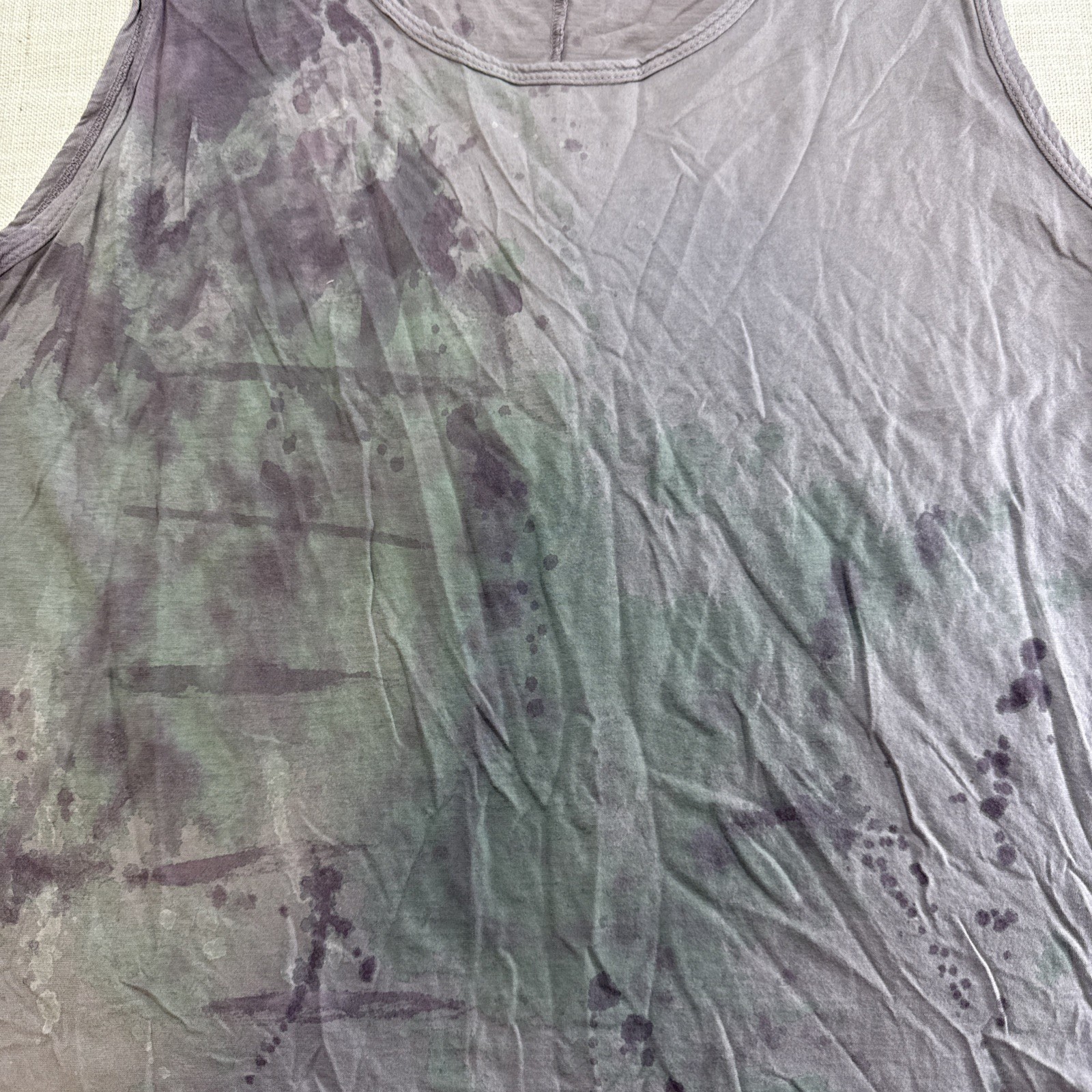 Blue Fish Tank Top 0 Organic Cotton Boho Art to Wear Lagenlook