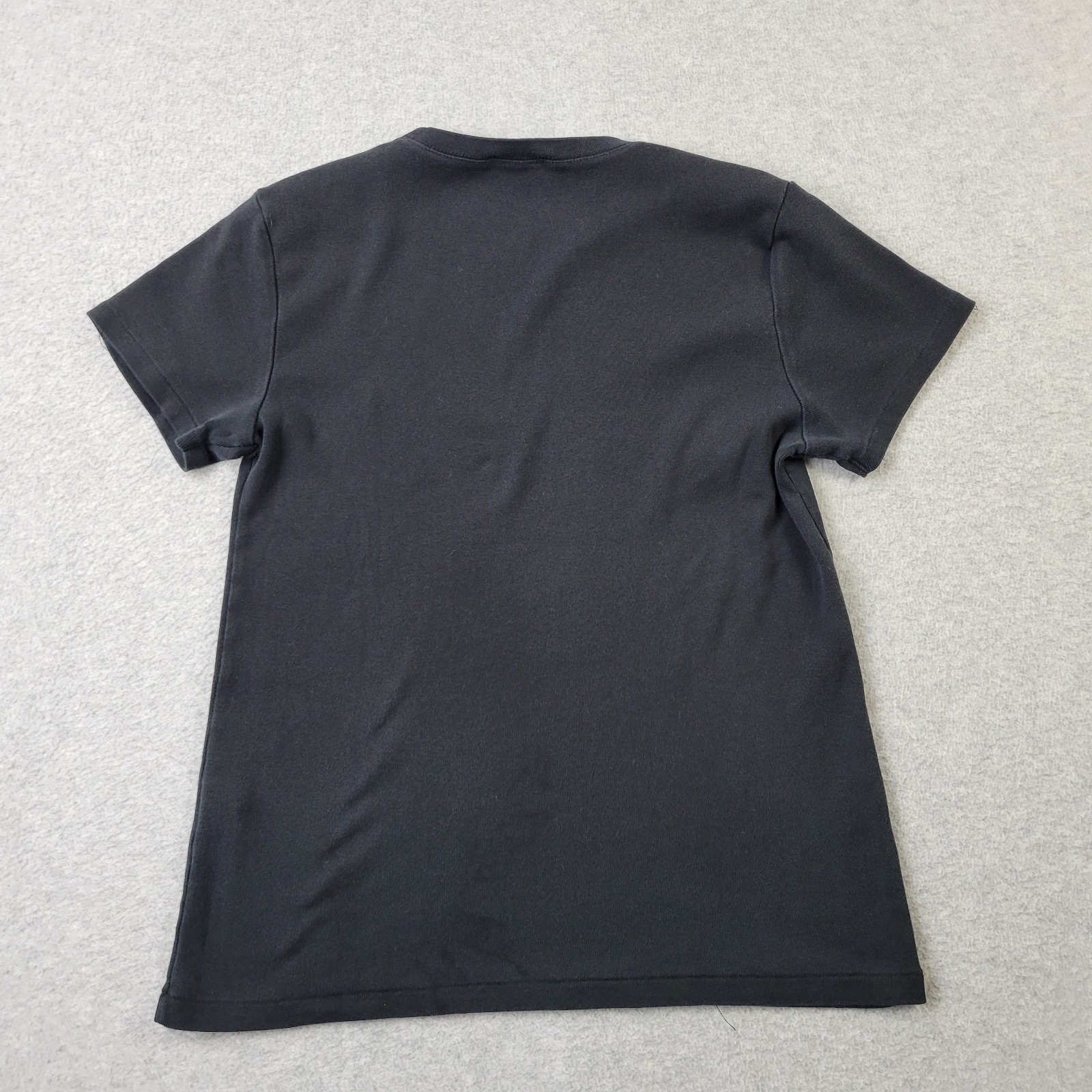 Ralph Lauren T-Shirt Womens Large Black White Pony Embroidery Top Short Sleeve