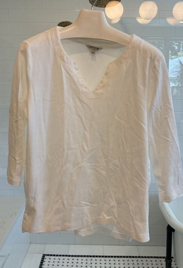 Orvis Women’s Reformation White V-Neck Tunic Large