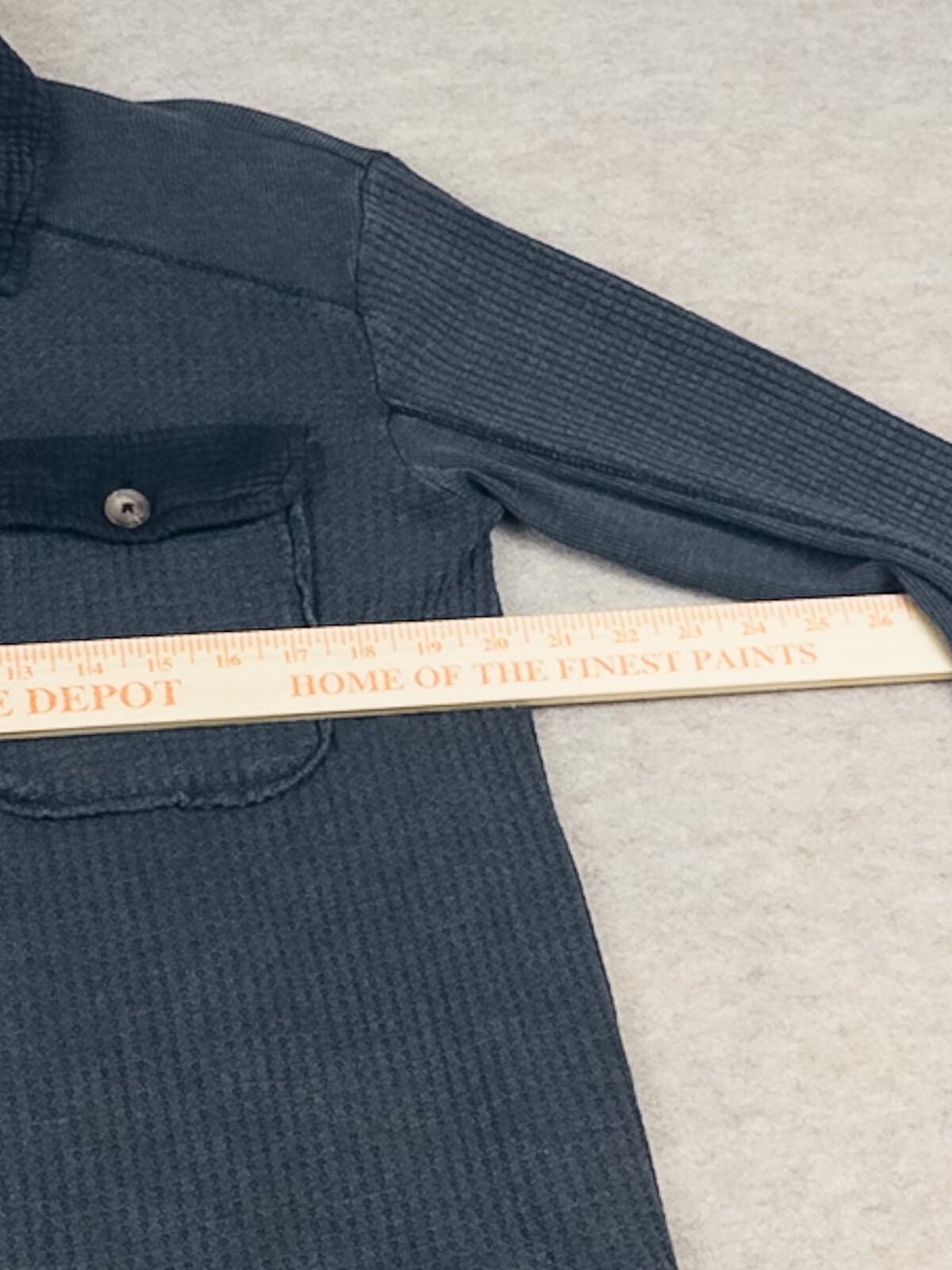Briggs Medium Gray Button-Up Knit Shirt Jacket